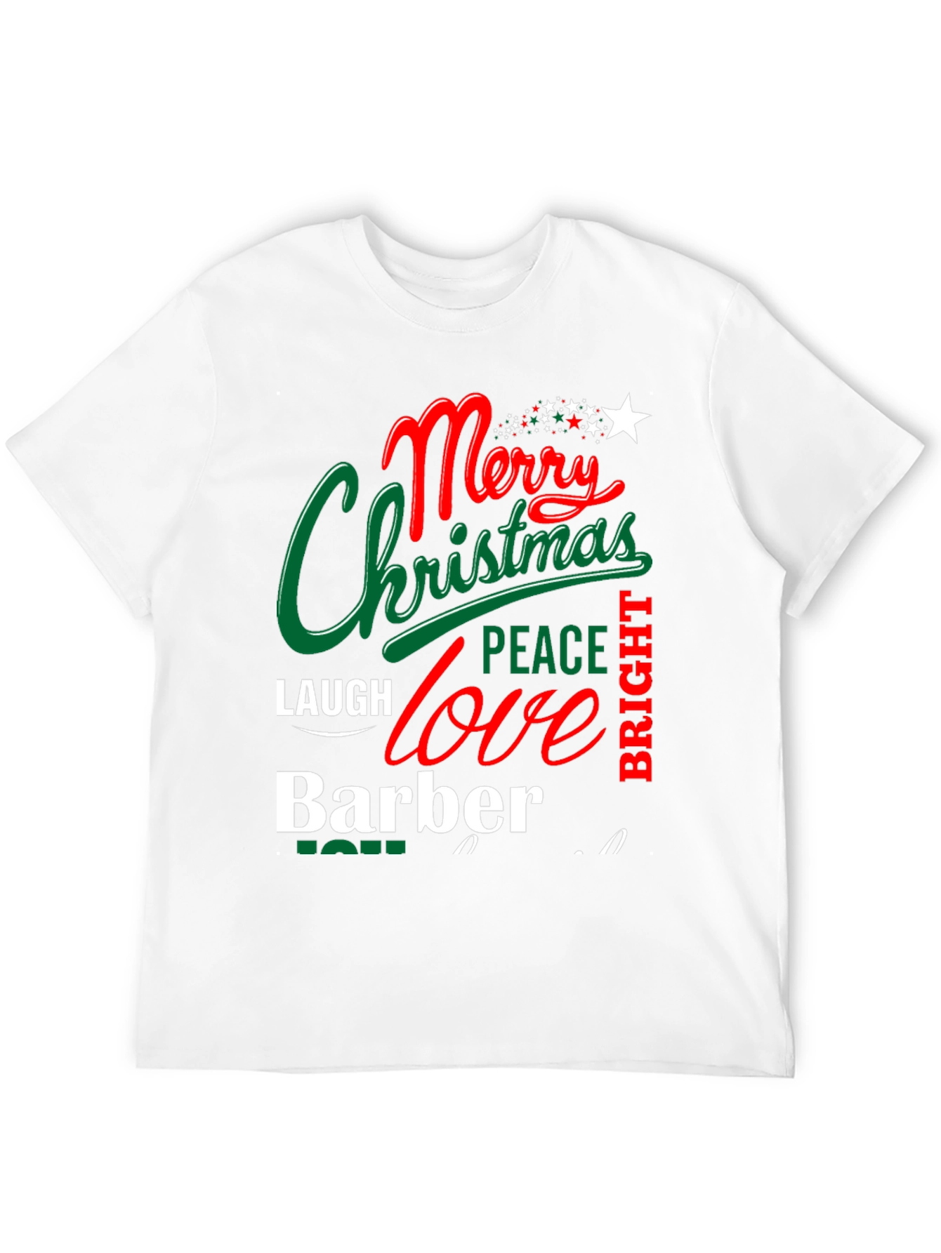 Merry Christmas Barber T-Shirt Holiday Gift