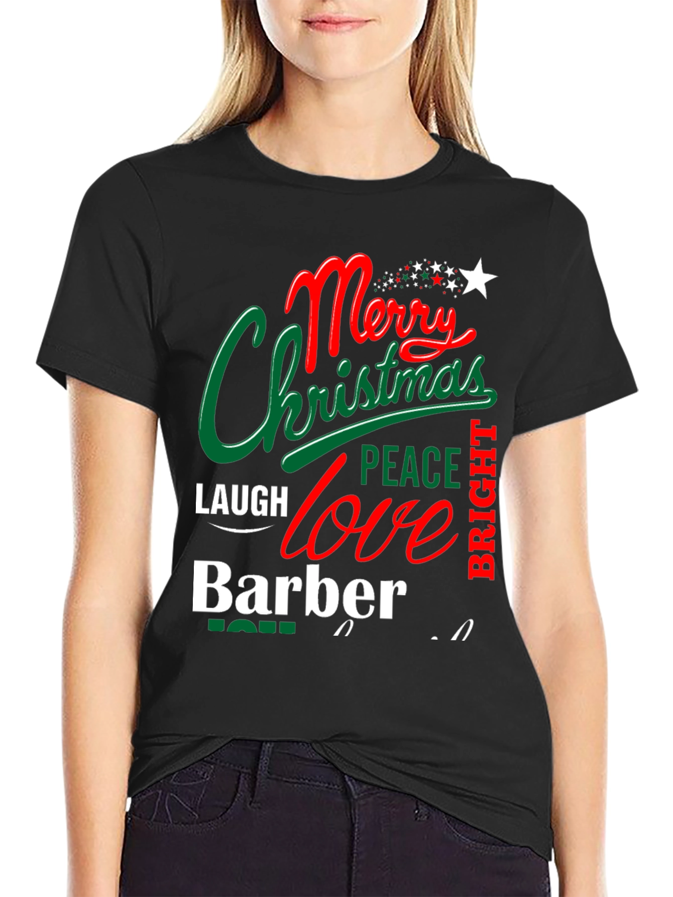 Merry Christmas Barber T-Shirt Holiday Gift