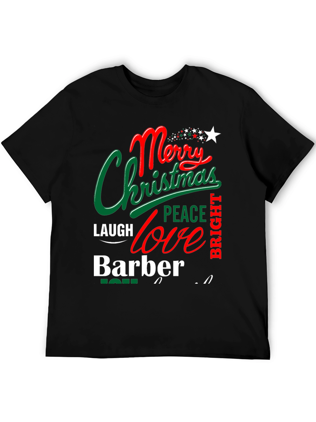 Merry Christmas Barber T-Shirt Holiday Gift