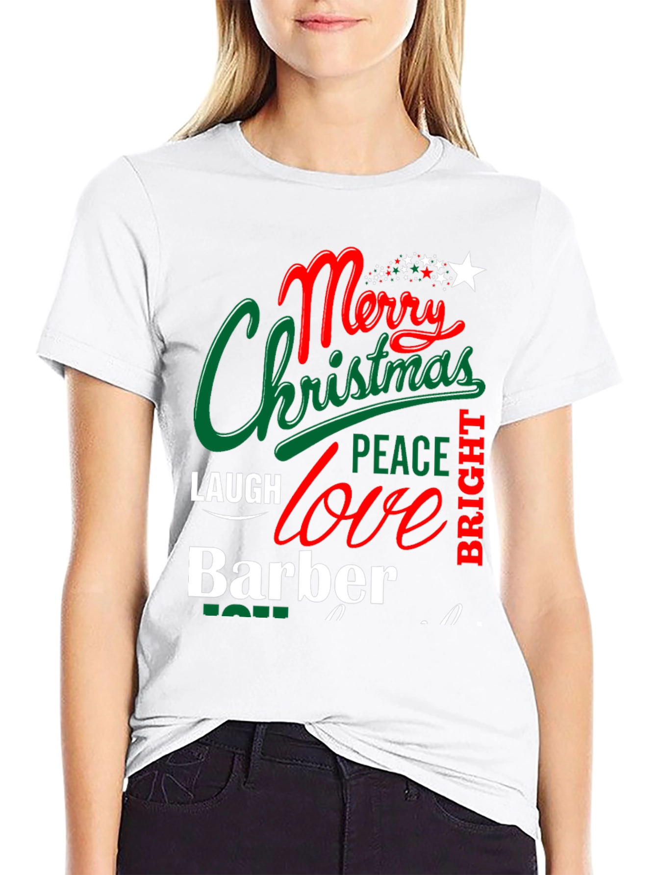 Merry Christmas Barber T-Shirt Holiday Gift
