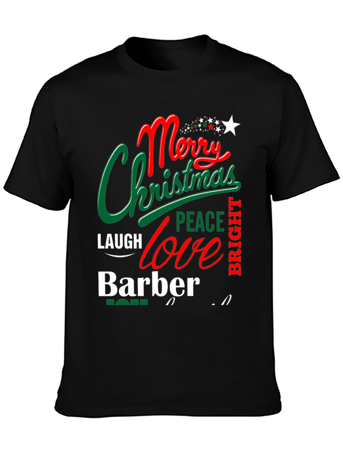 Merry Christmas Barber T-Shirt Holiday Gift