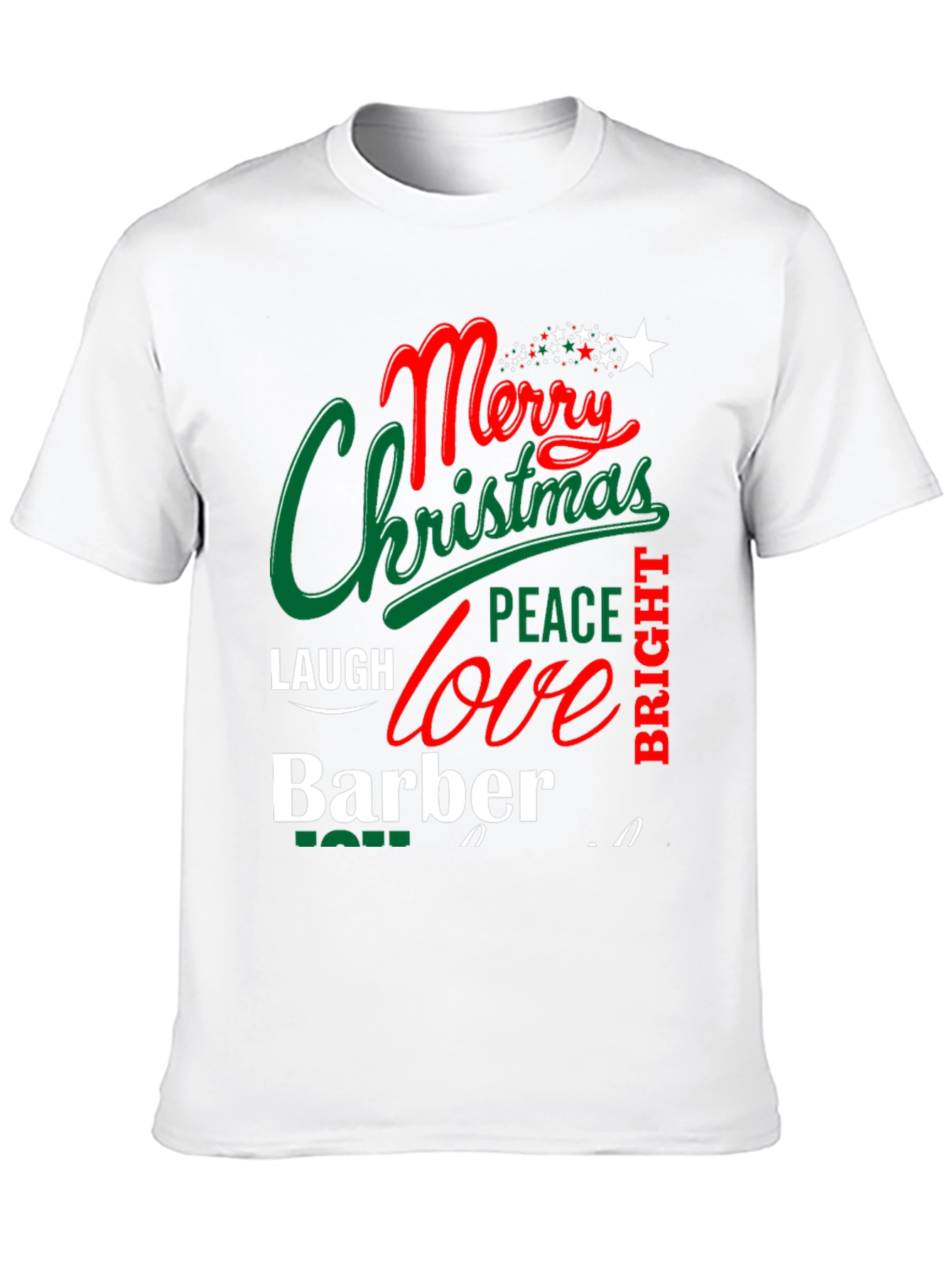 Merry Christmas Barber T-Shirt Holiday Gift