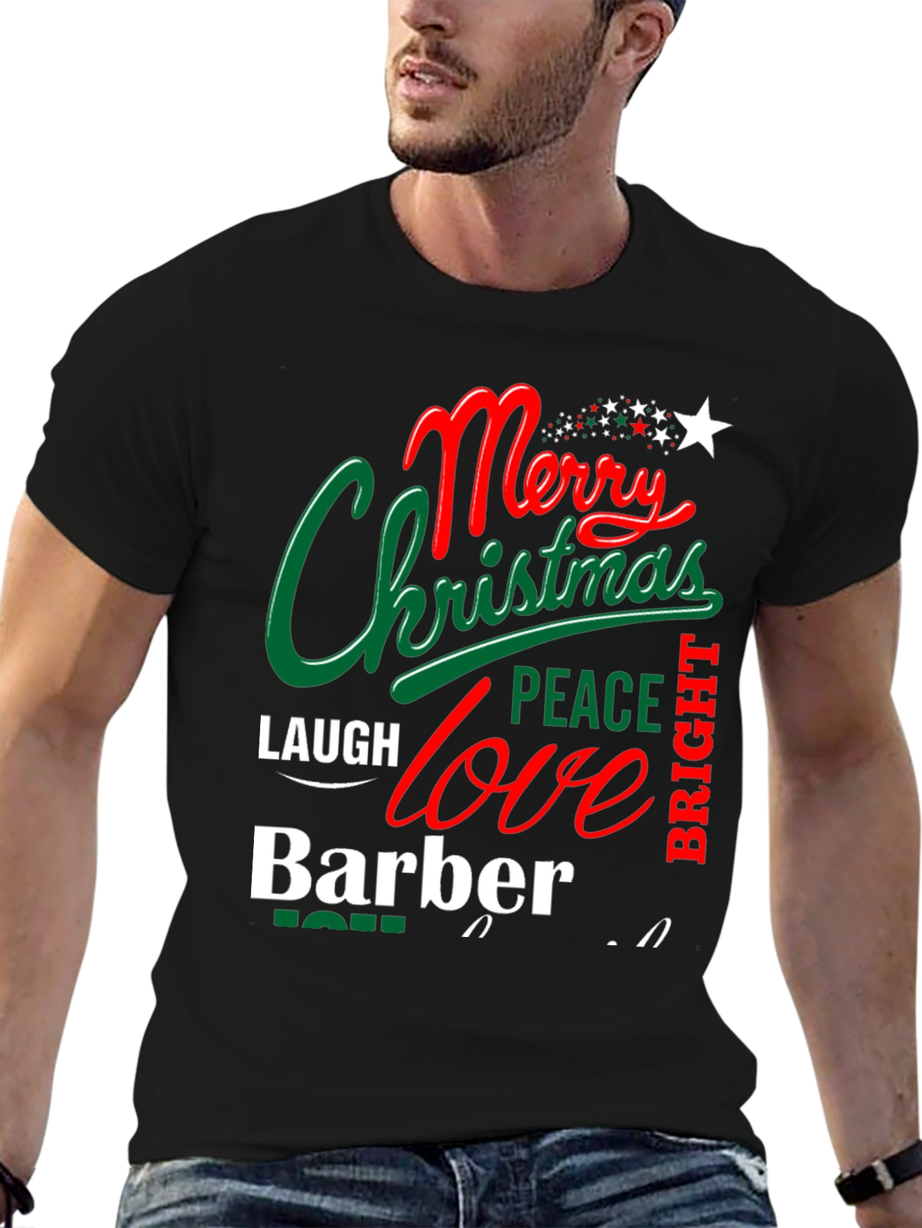 Merry Christmas Barber T-Shirt Holiday Gift