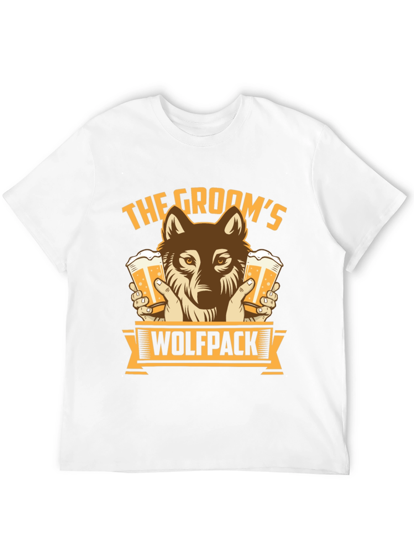 Grooms Wolfpack Beer Graphic T-Shirt