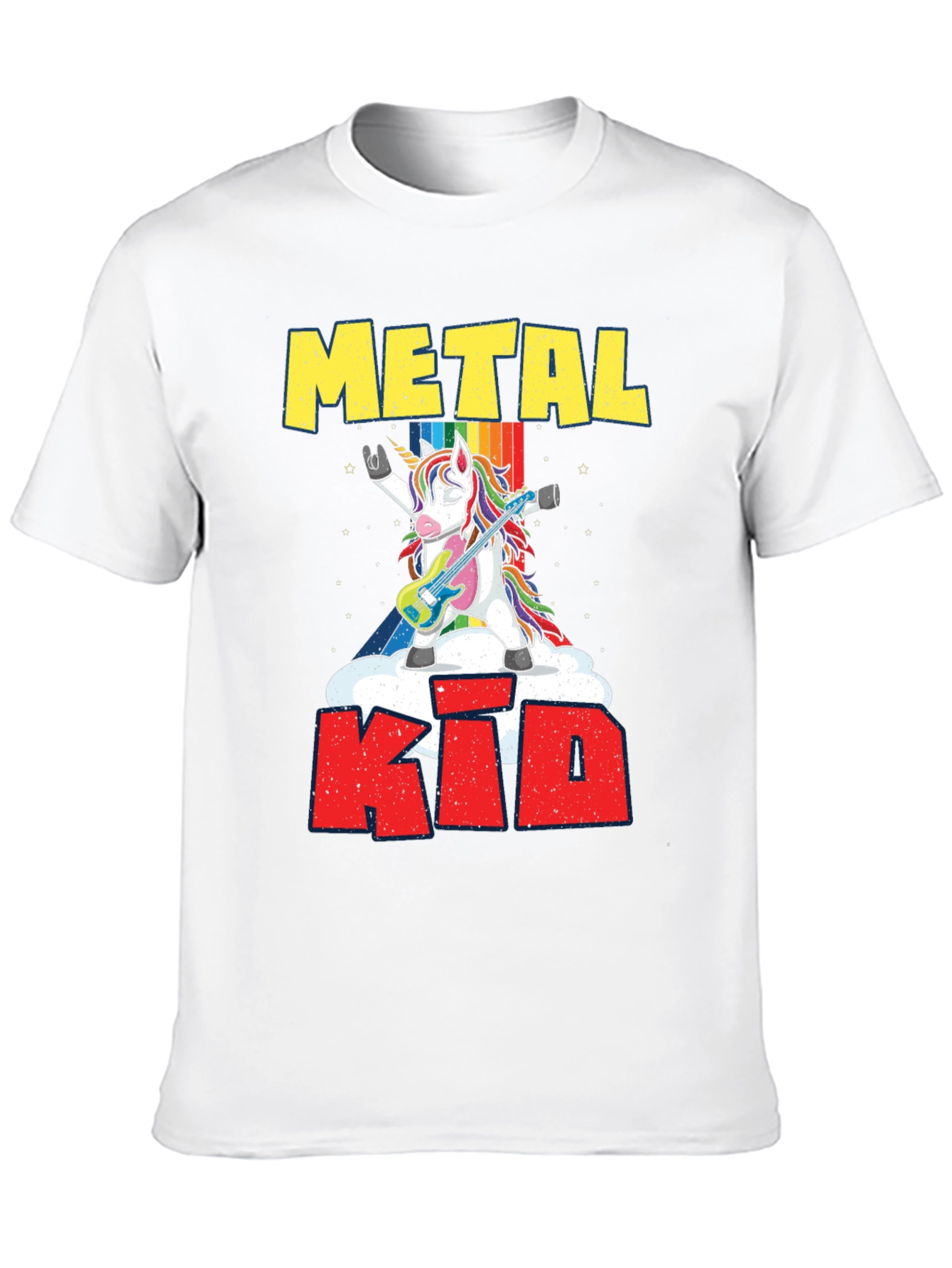 Metal Kid Unicorn Guitarist T-Shirt