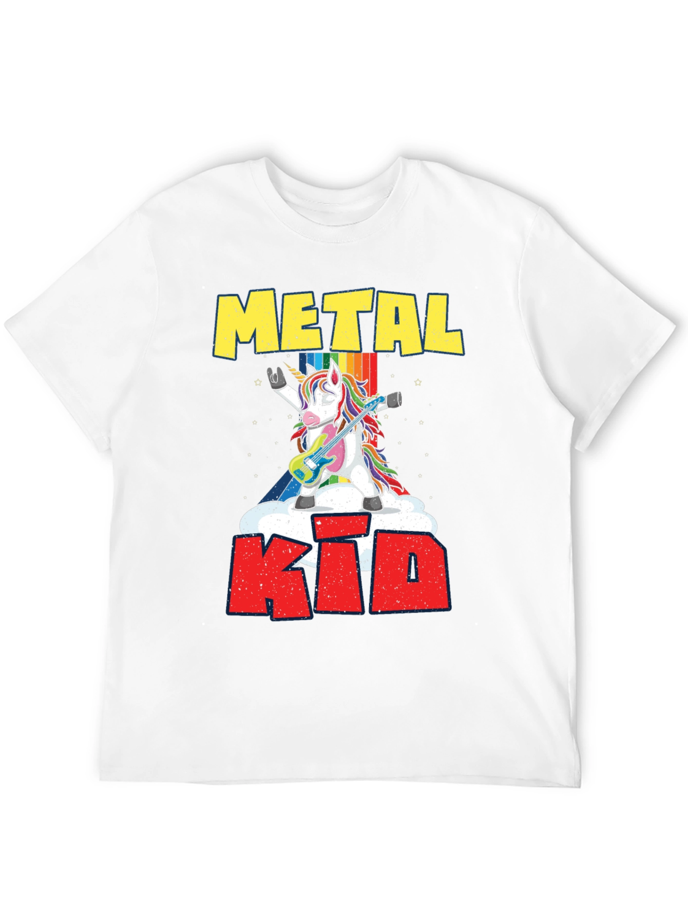 Metal Kid Unicorn Guitarist T-Shirt
