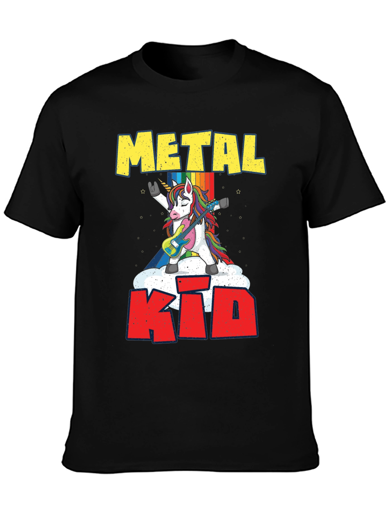 Metal Kid Unicorn Guitarist T-Shirt