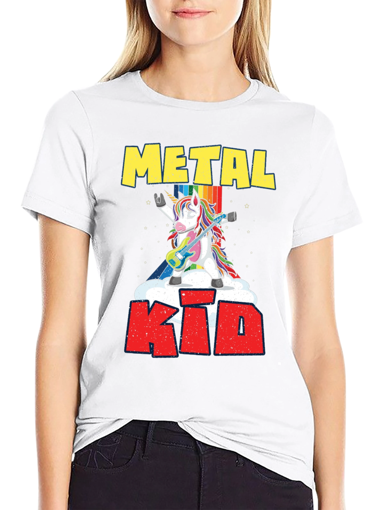 Metal Kid Unicorn Guitarist T-Shirt