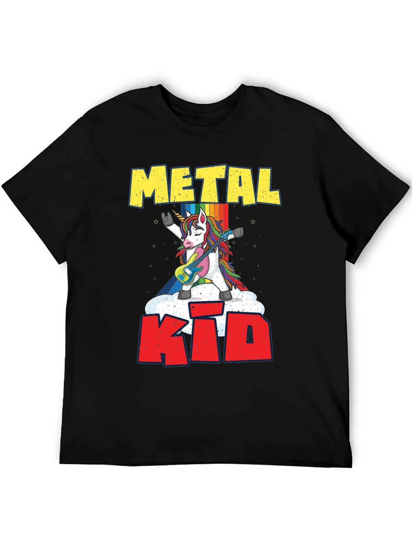 Metal Kid Unicorn Guitarist T-Shirt