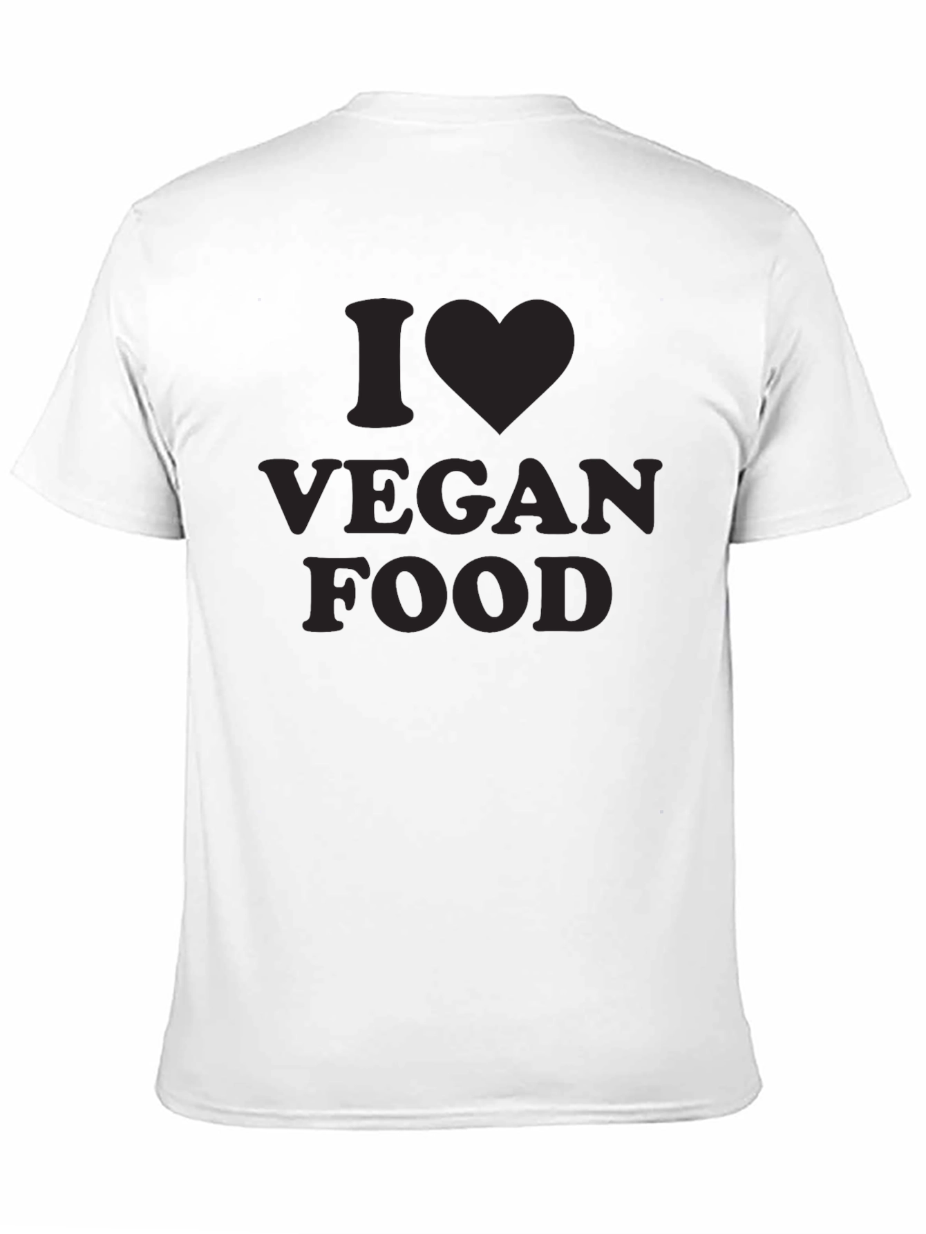 I Heart Vegan Food Black T-Shirt