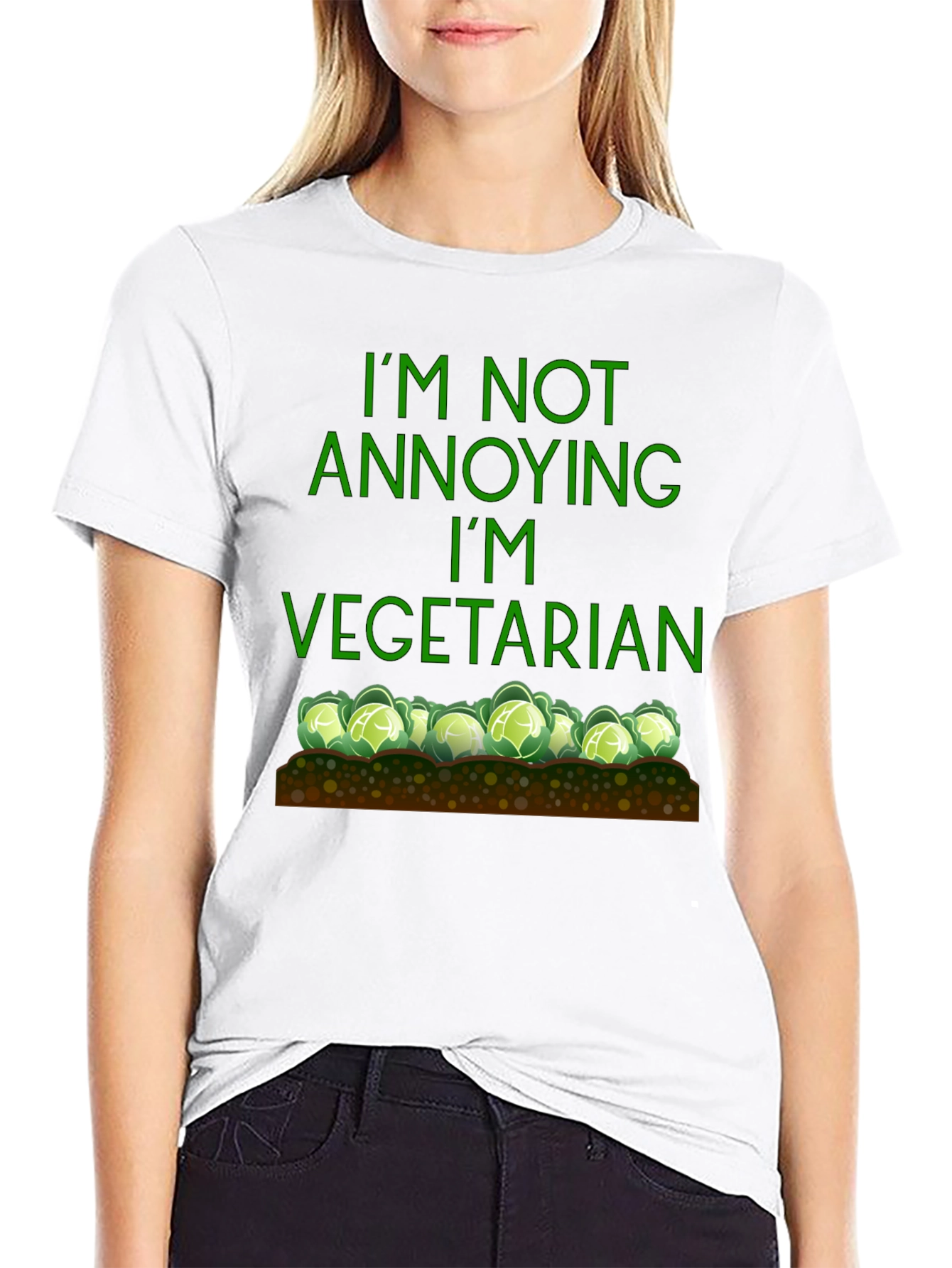 Funny Vegetarian T-Shirt - Im Not Annoying