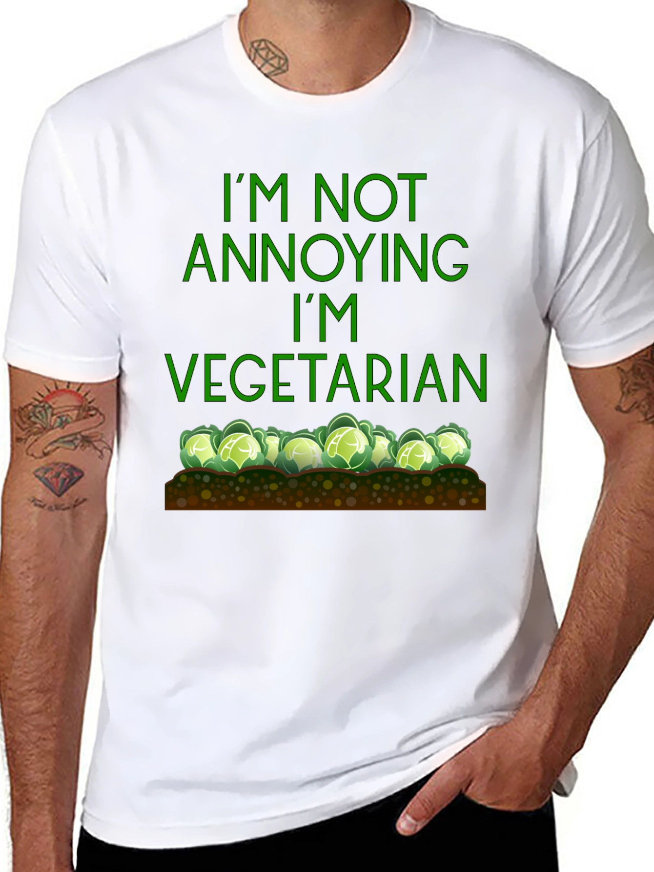 Funny Vegetarian T-Shirt - Im Not Annoying