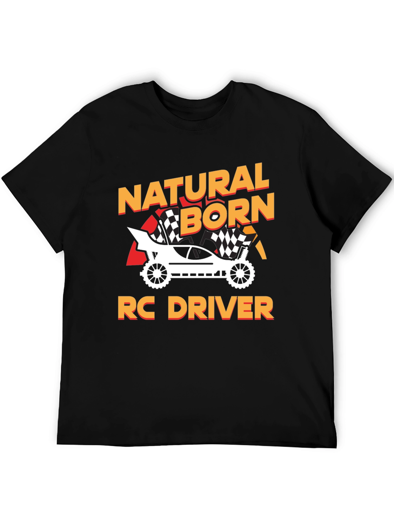 Natural Born RC Driver Black Graphic Tee