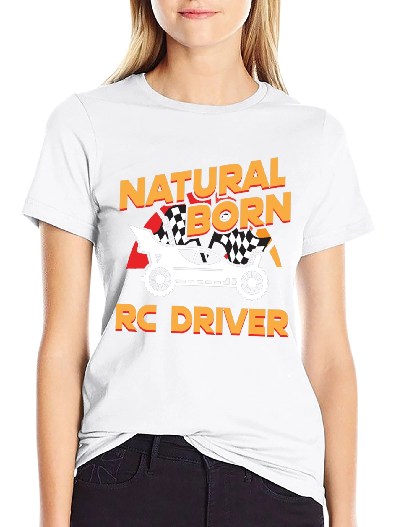 Natural Born RC Driver Black Graphic Tee