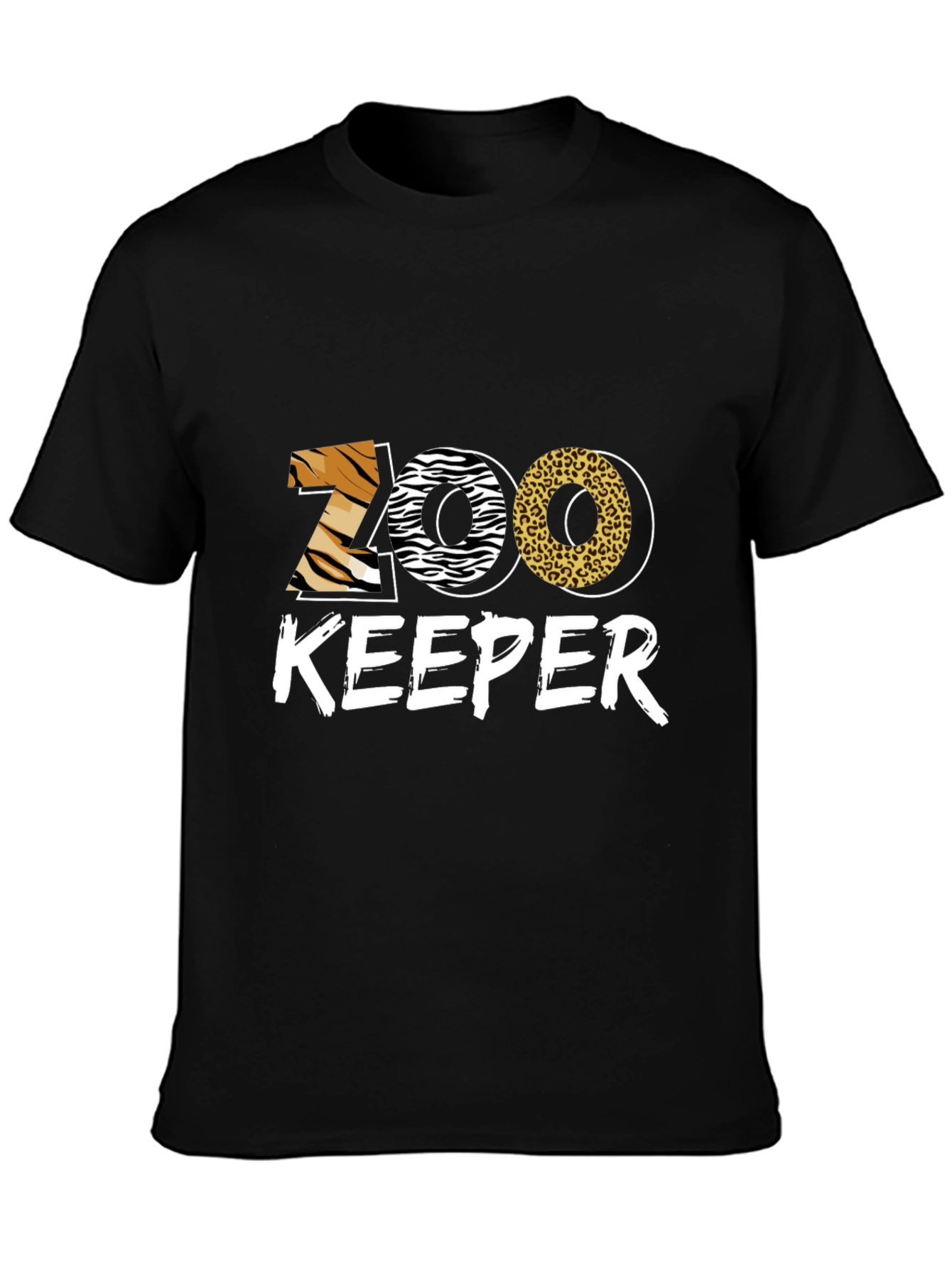 Zoo Keeper Graphic T-Shirt - Animal Print Design