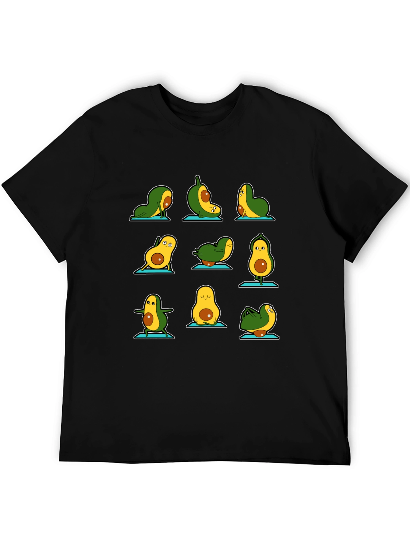 Yoga Avocado Black T-Shirt