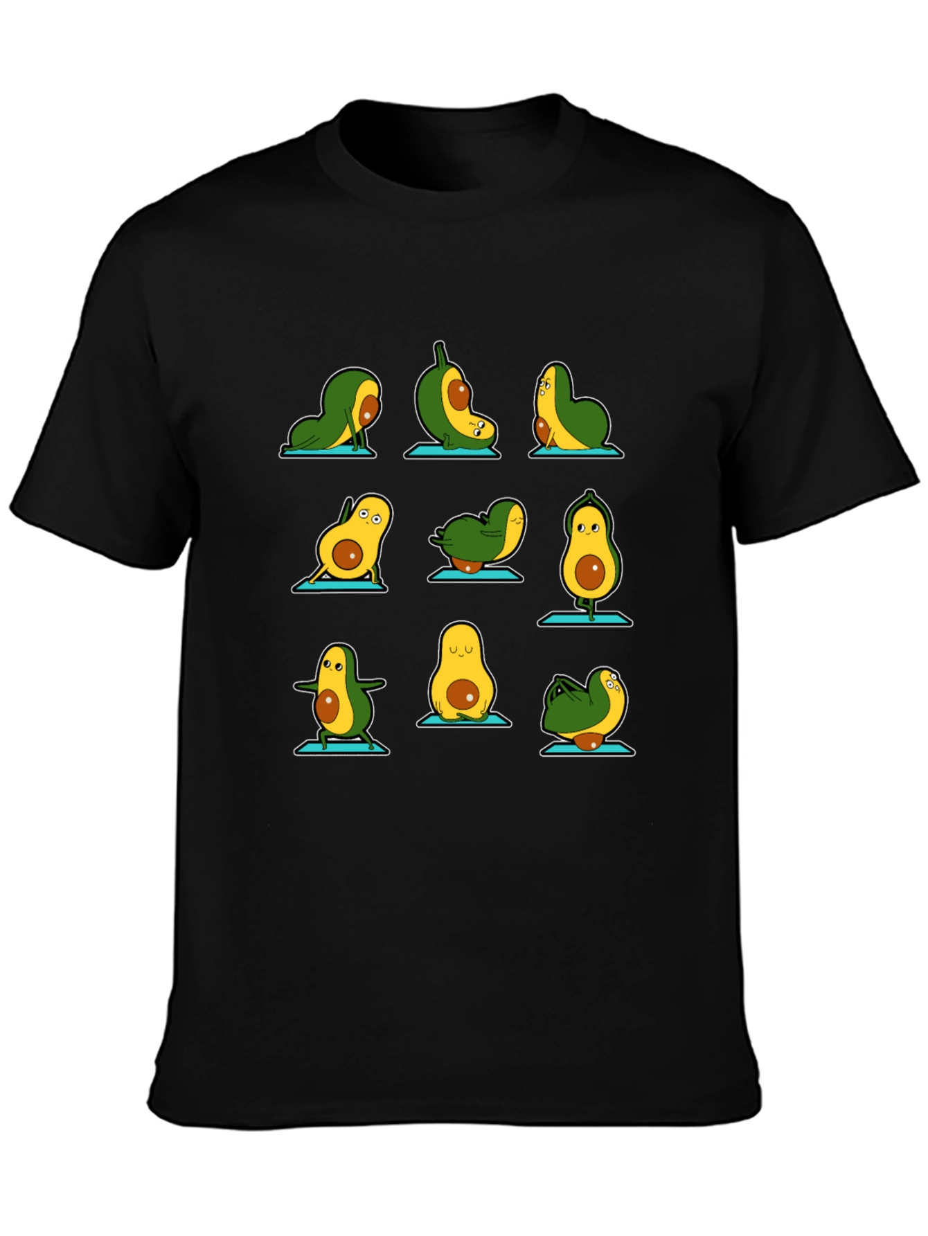 Yoga Avocado Black T-Shirt