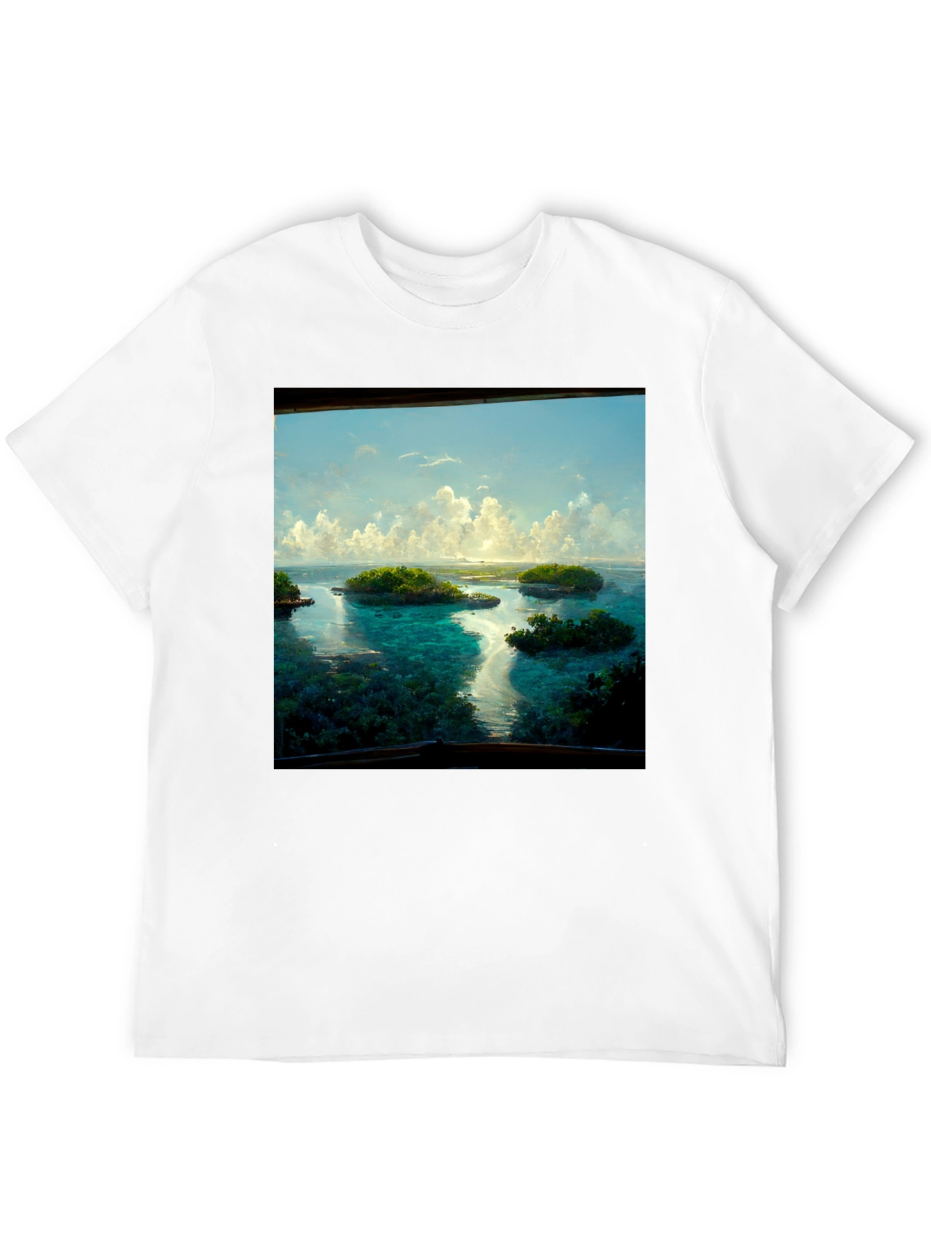Island Vista Tee - Tropical Getaway Black T-Shirt