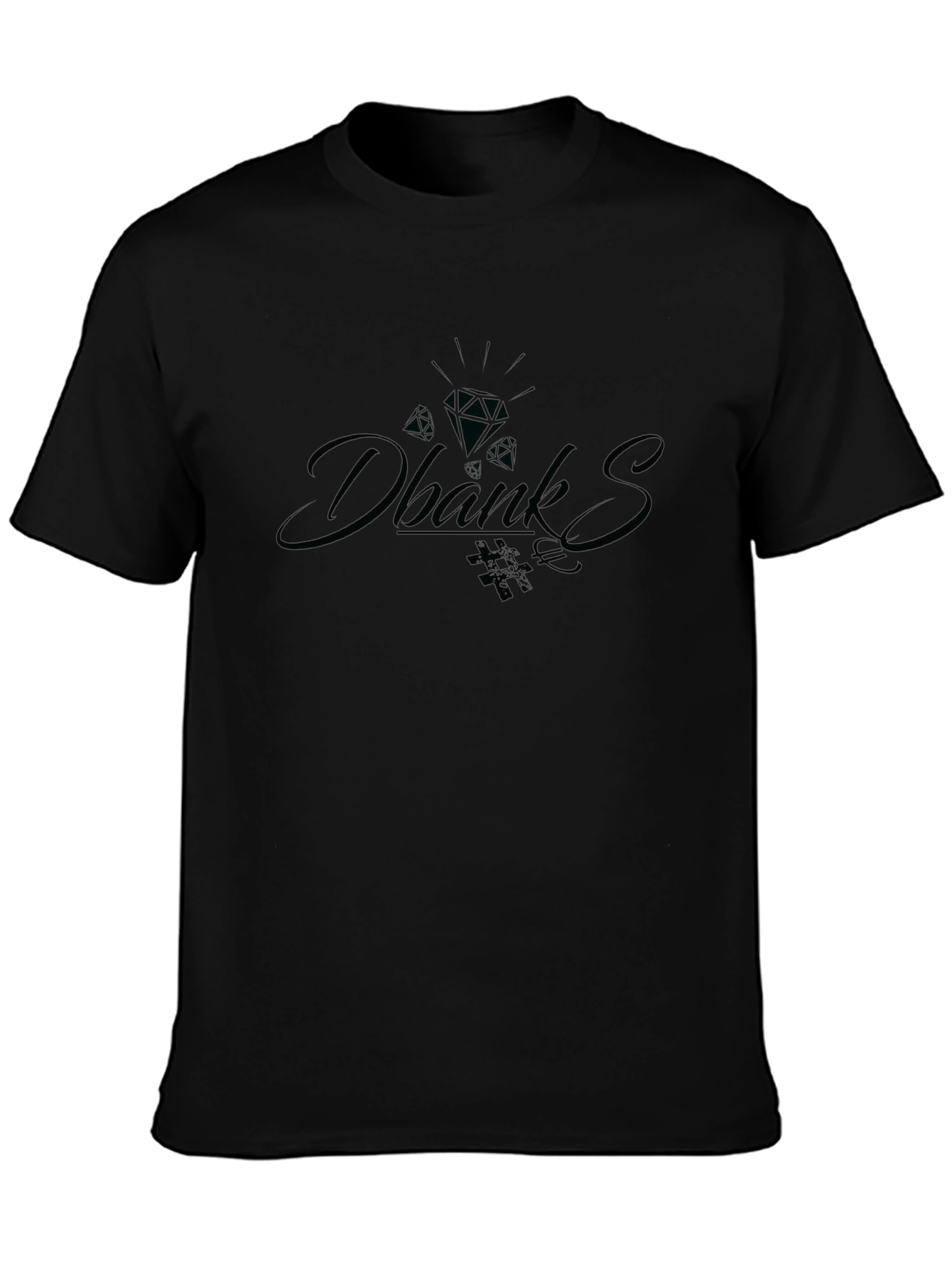 Mens Black Graphic Tee - Dbanks Style