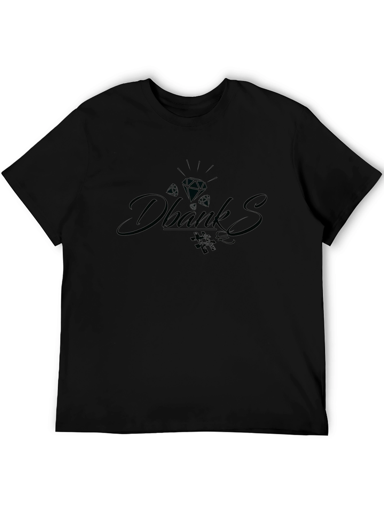 Mens Black Graphic Tee - Dbanks Style