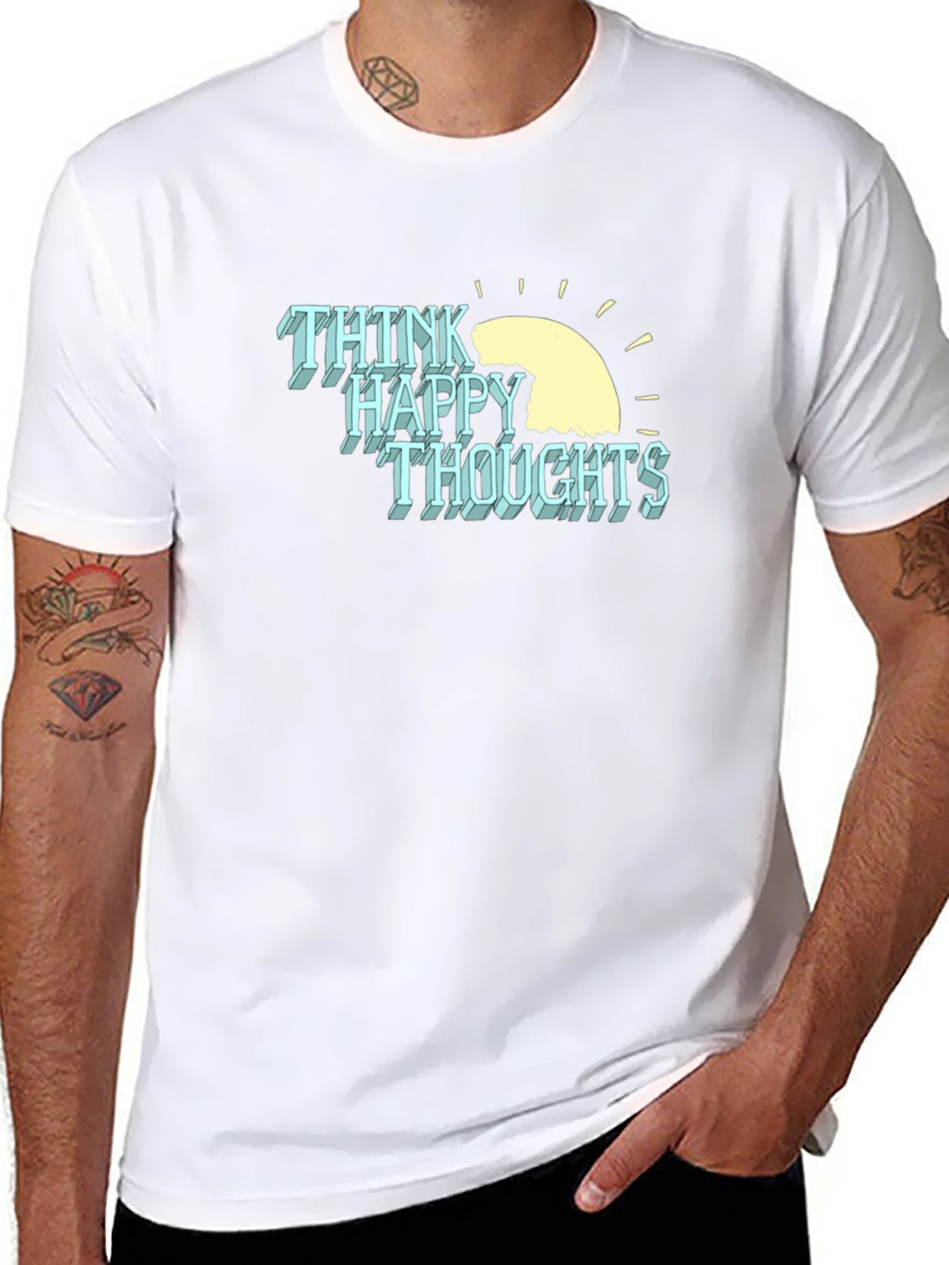 Think Happy Thoughts Graphic Tee