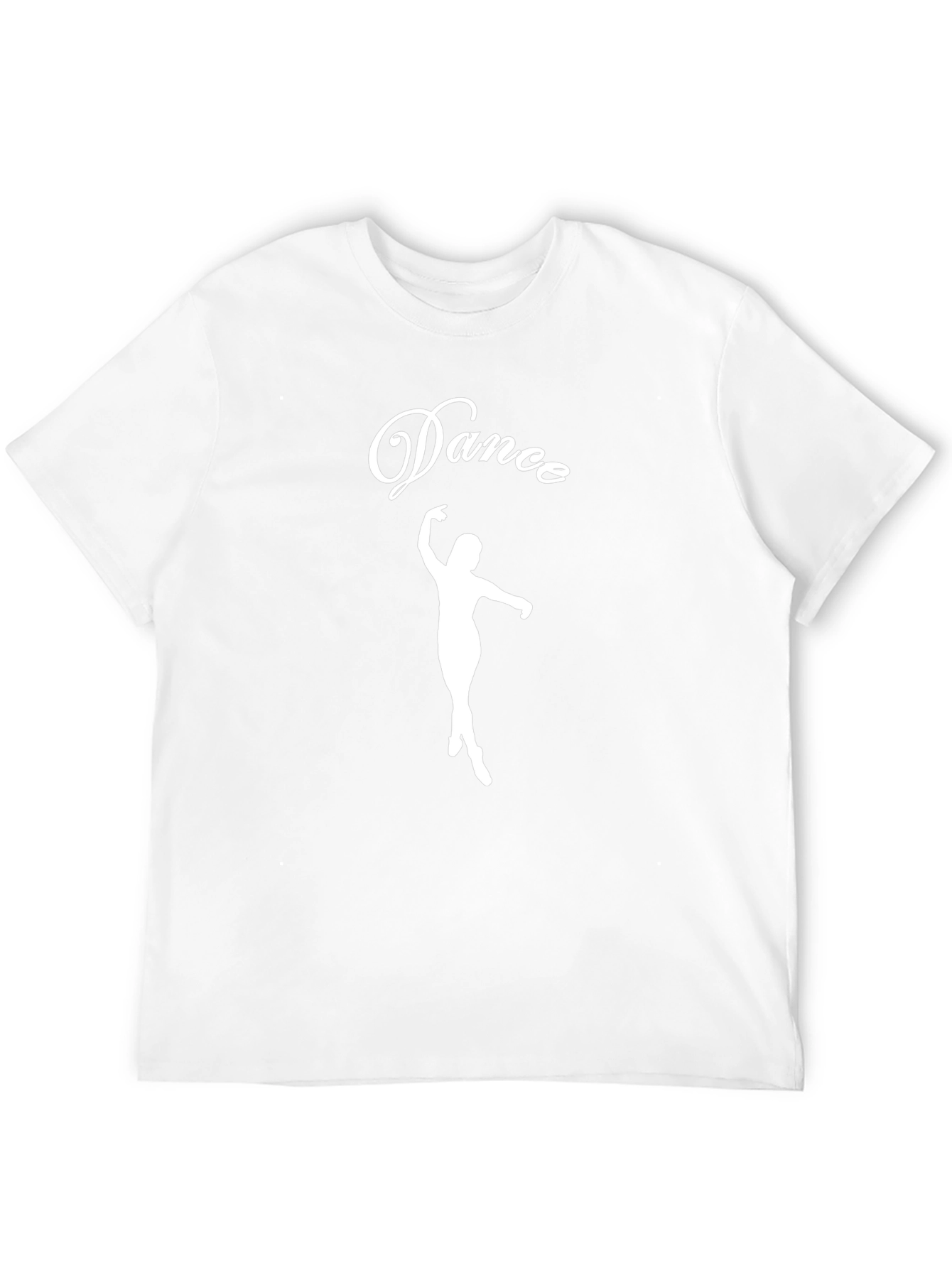 Dance Silhouette Graphic Tee - Black Cotton T-Shirt