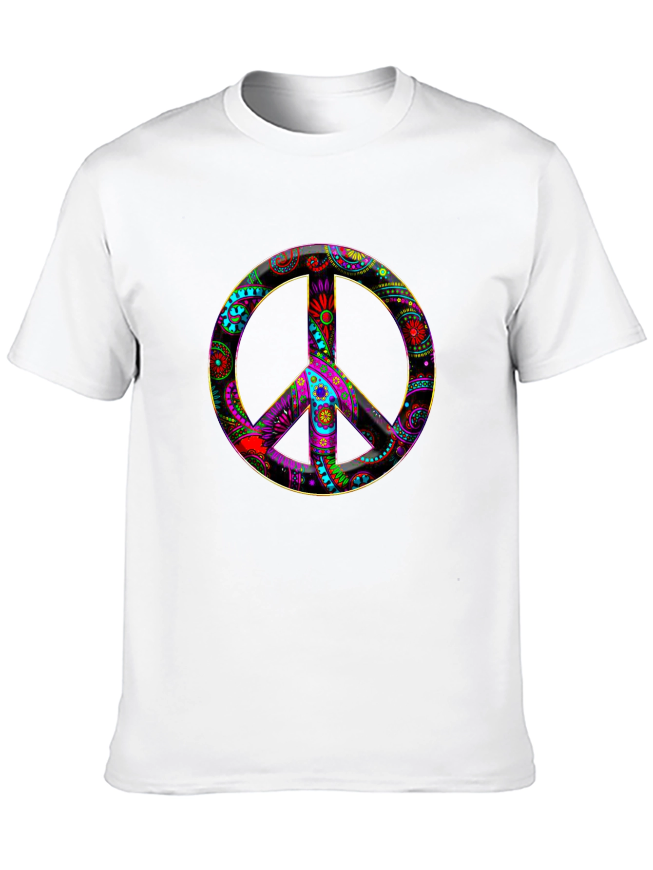 Peace Sign Graphic Tee - Vibrant Design
