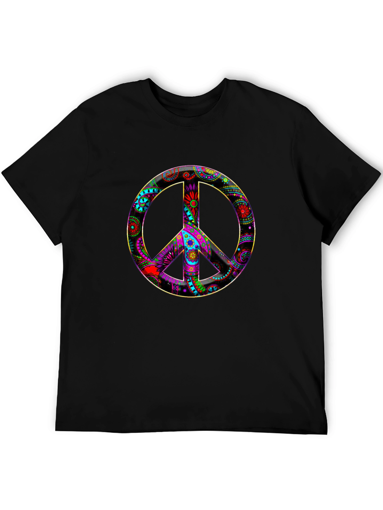 Peace Sign Graphic Tee - Vibrant Design