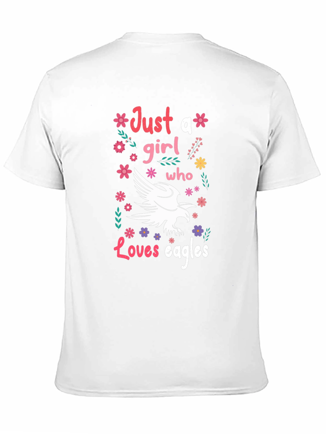 Just A Girl Who Loves Eagles Graphic Tee