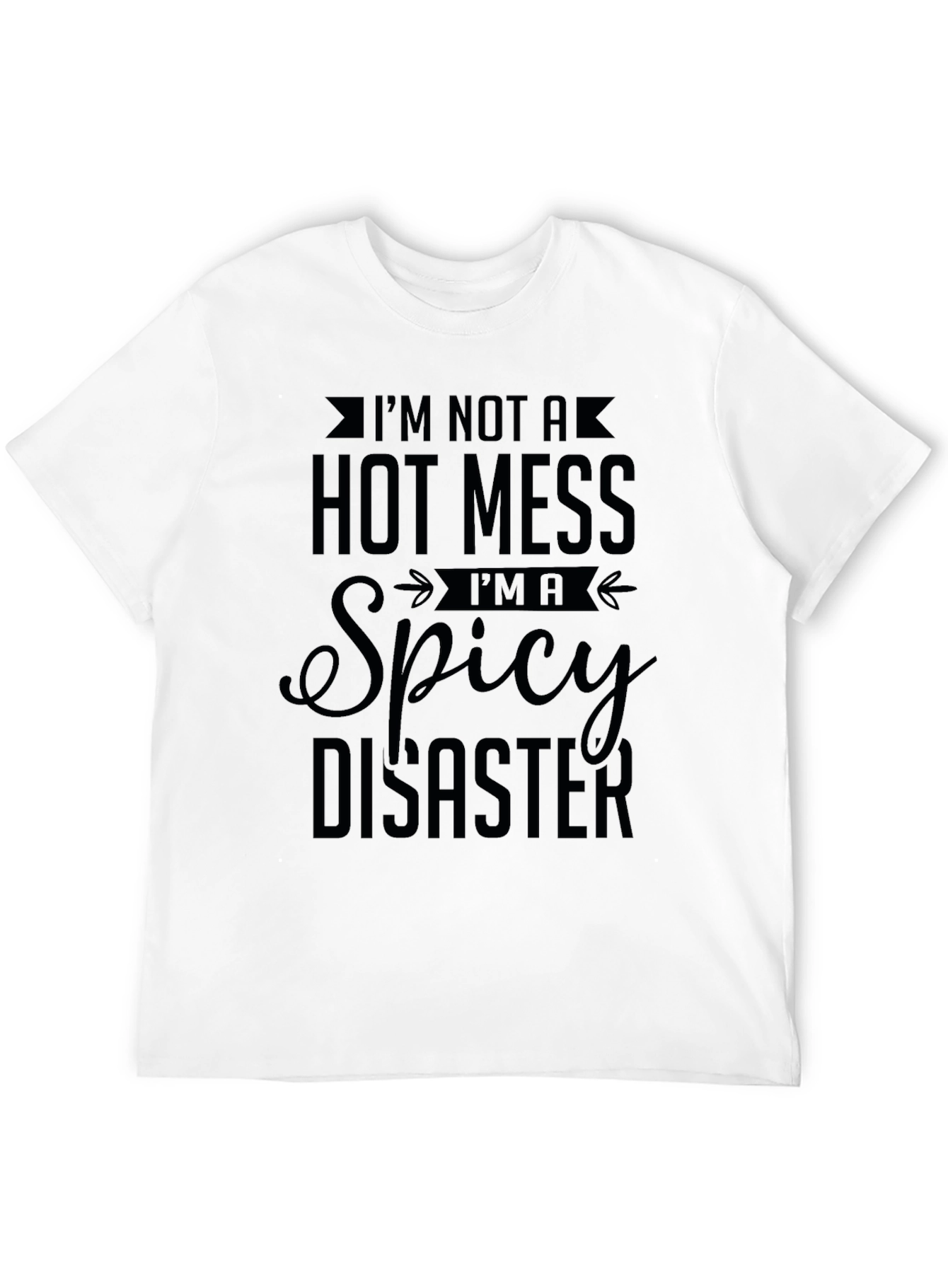 Spicy Disaster Graphic Tee - Unisex Black T-Shirt