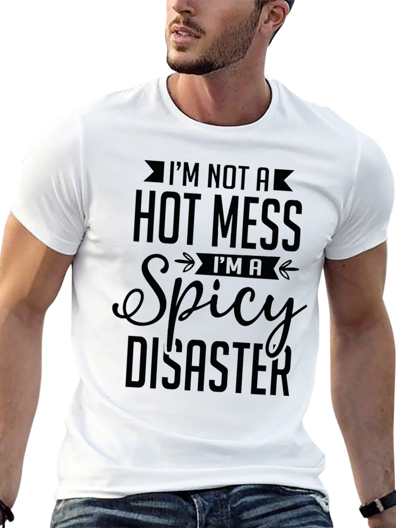 Spicy Disaster Graphic Tee - Unisex Black T-Shirt