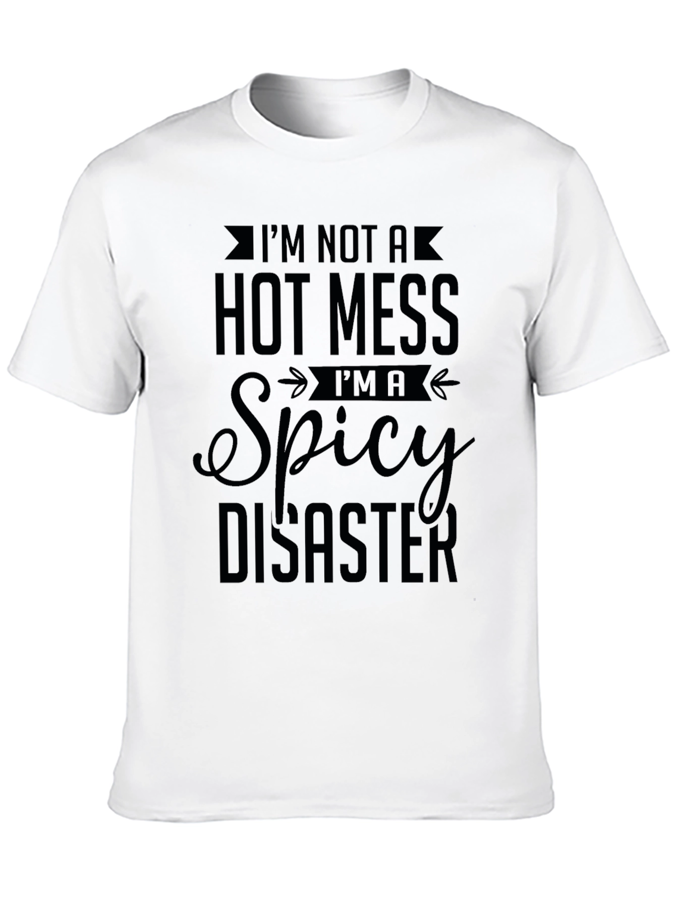 Spicy Disaster Graphic Tee - Unisex Black T-Shirt