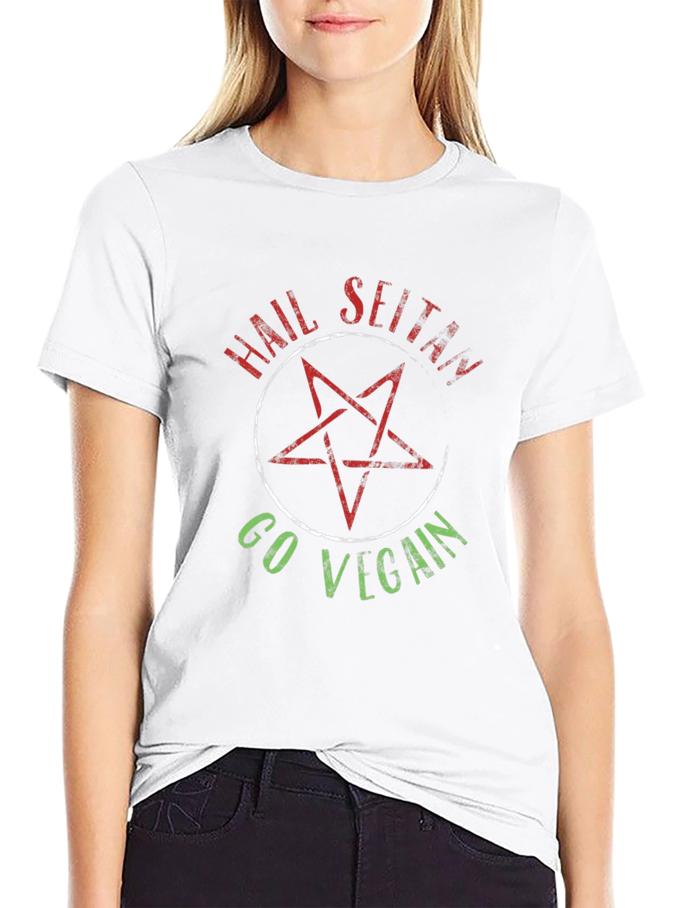 Hail Seitan Go Vegan T-Shirt