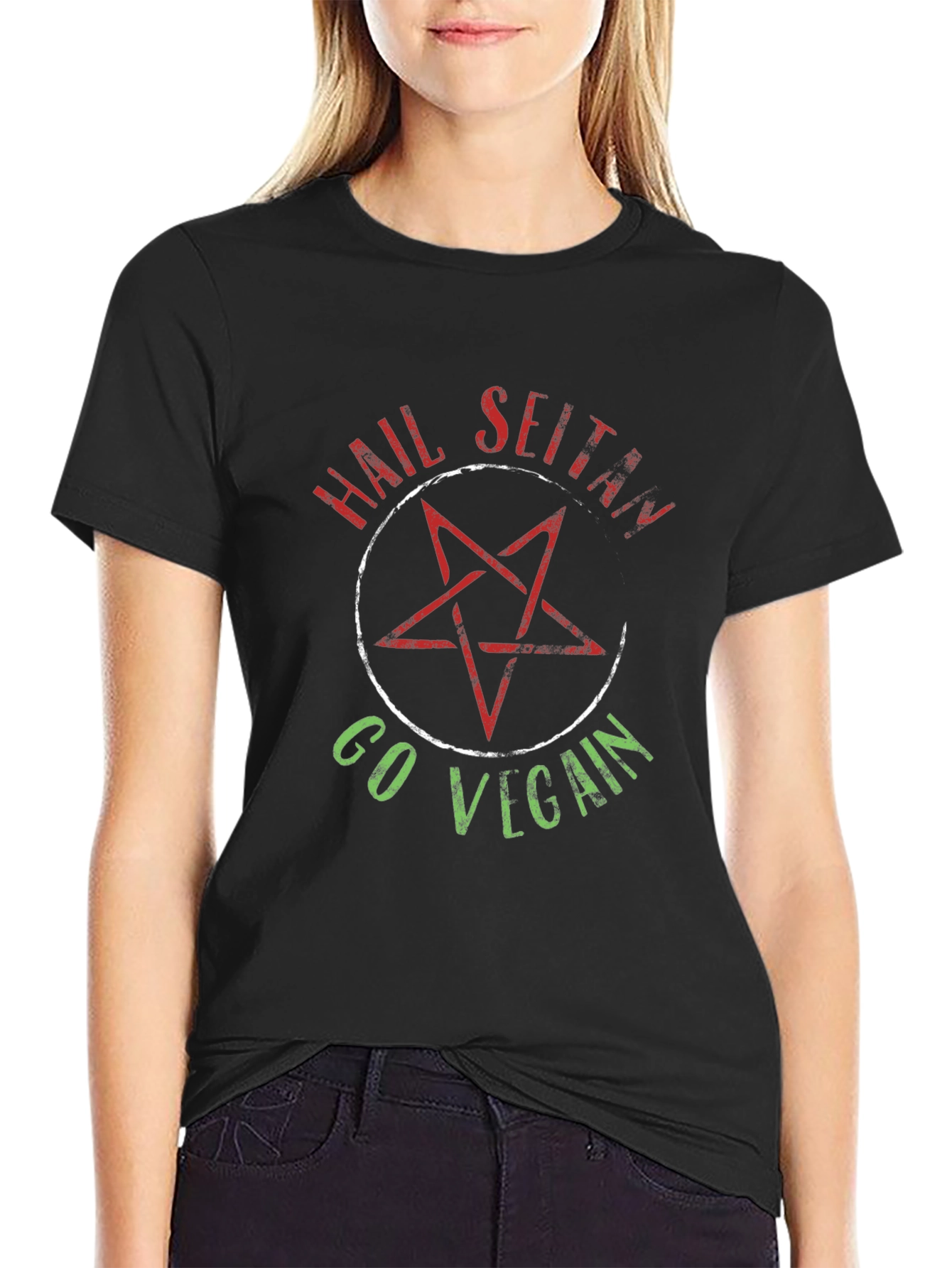 Hail Seitan Go Vegan T-Shirt