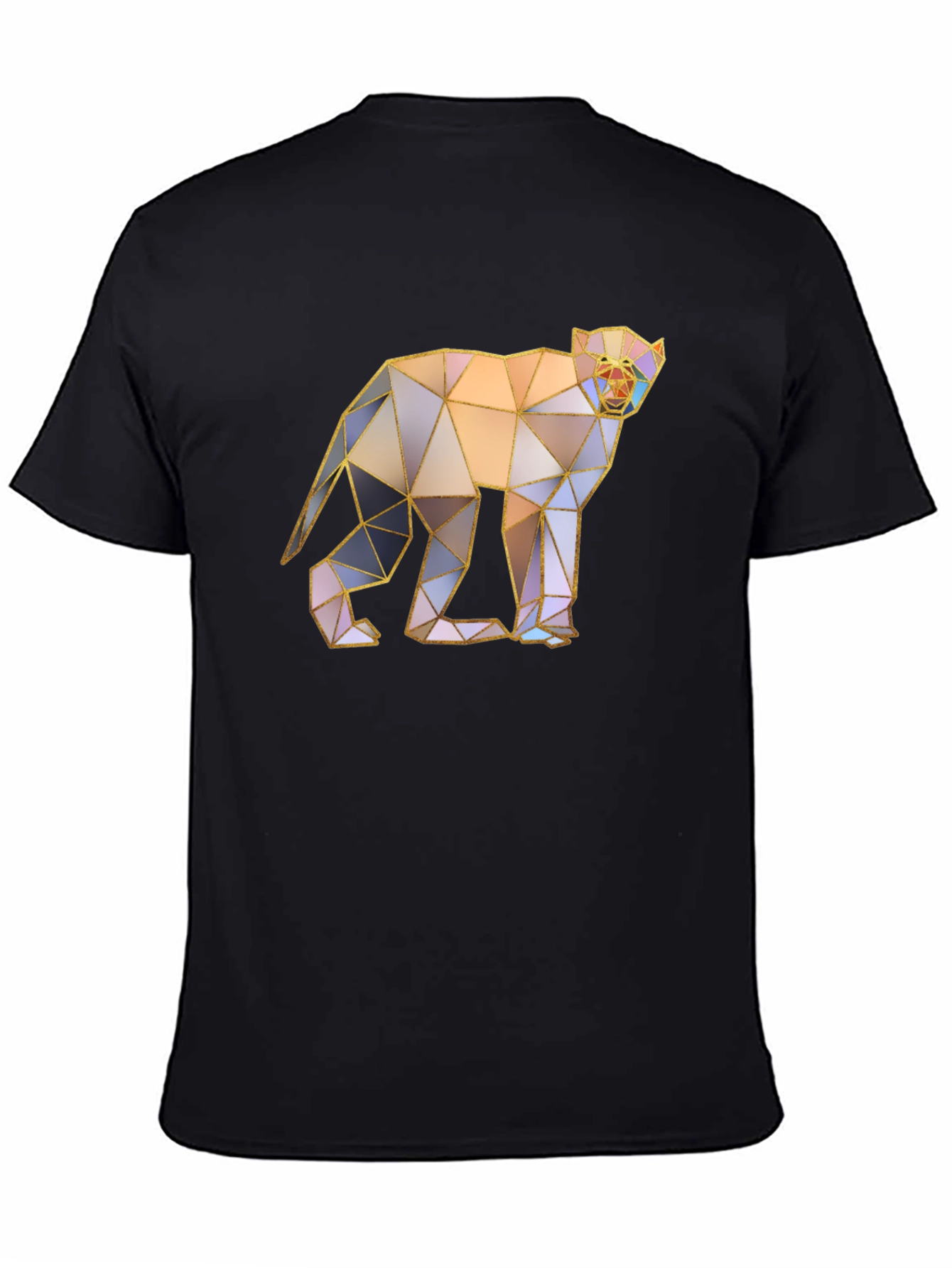 Geometric Monkey Graphic Tee - Modern Art T-Shirt