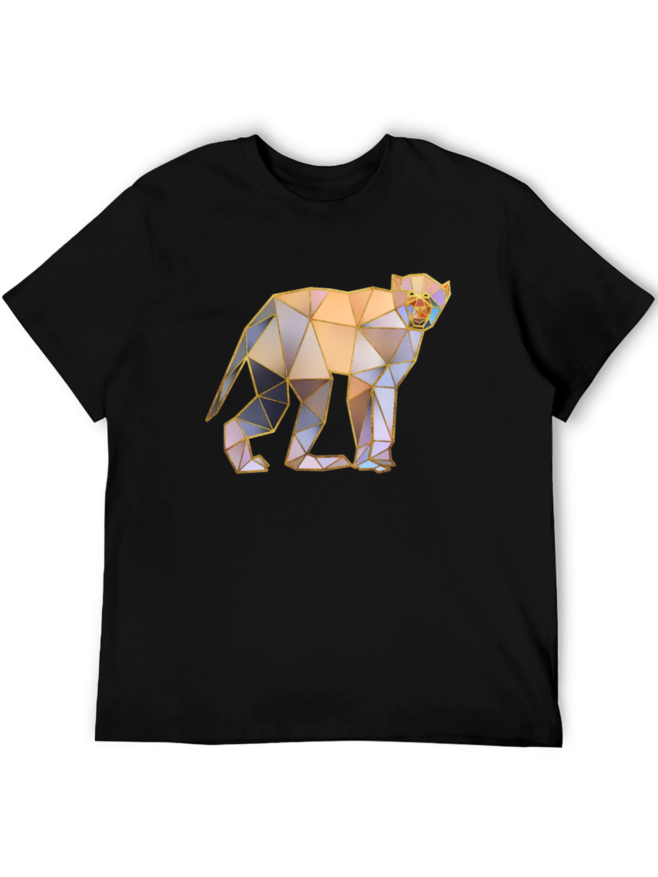 Geometric Monkey Graphic Tee - Modern Art T-Shirt
