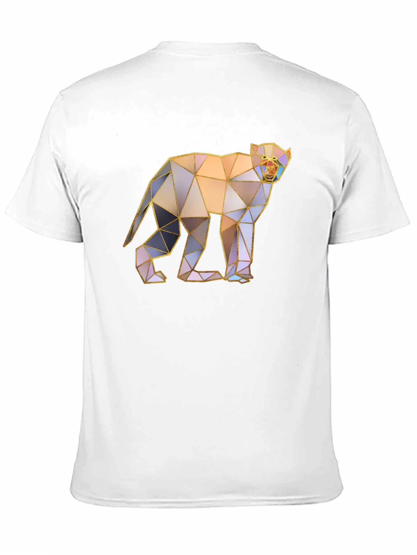 Geometric Monkey Graphic Tee - Modern Art T-Shirt