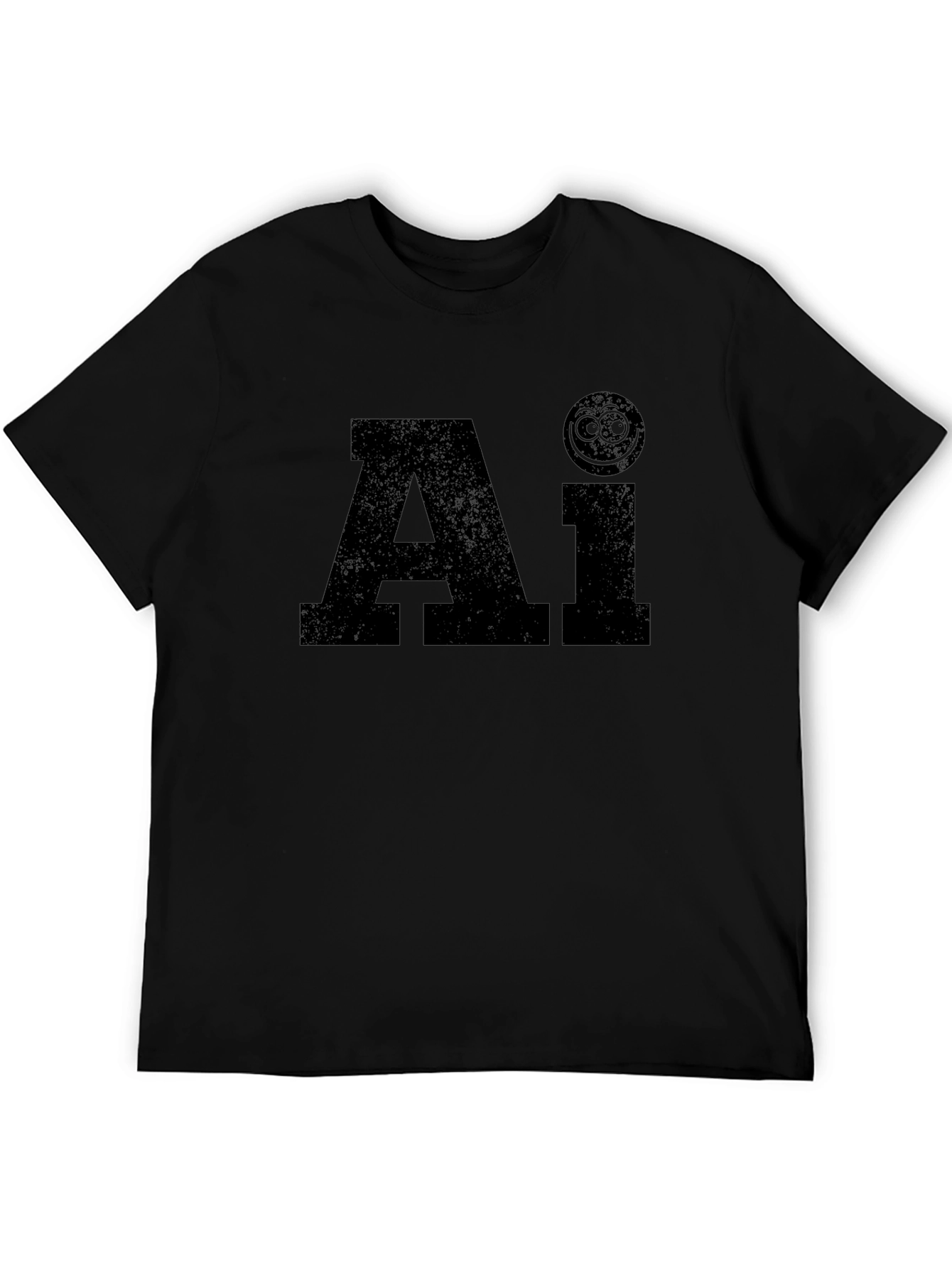 Ai Funny Graphic Black T-Shirt