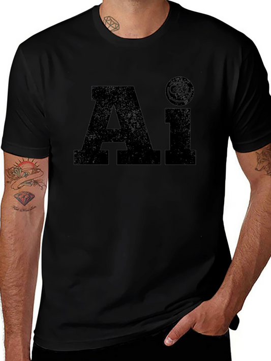 Ai Funny Graphic Black T-Shirt