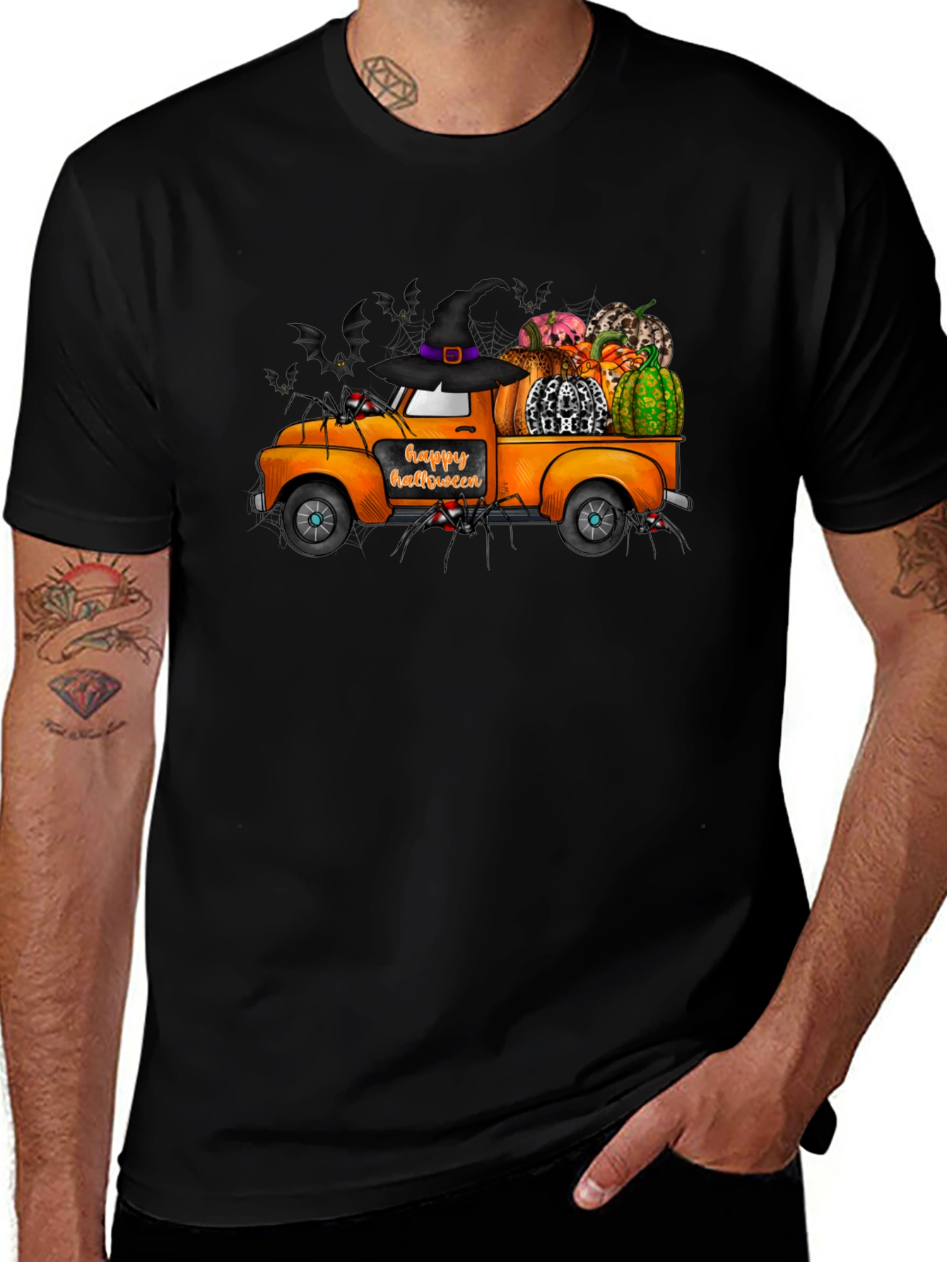 Halloween Truck T-Shirt - Spooky Fall Apparel