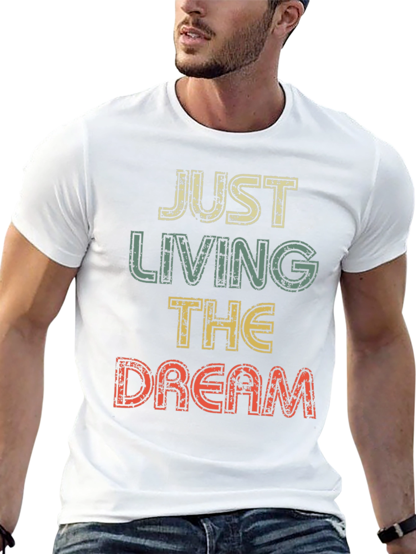 Just Living The Dream Retro Graphic T-Shirt