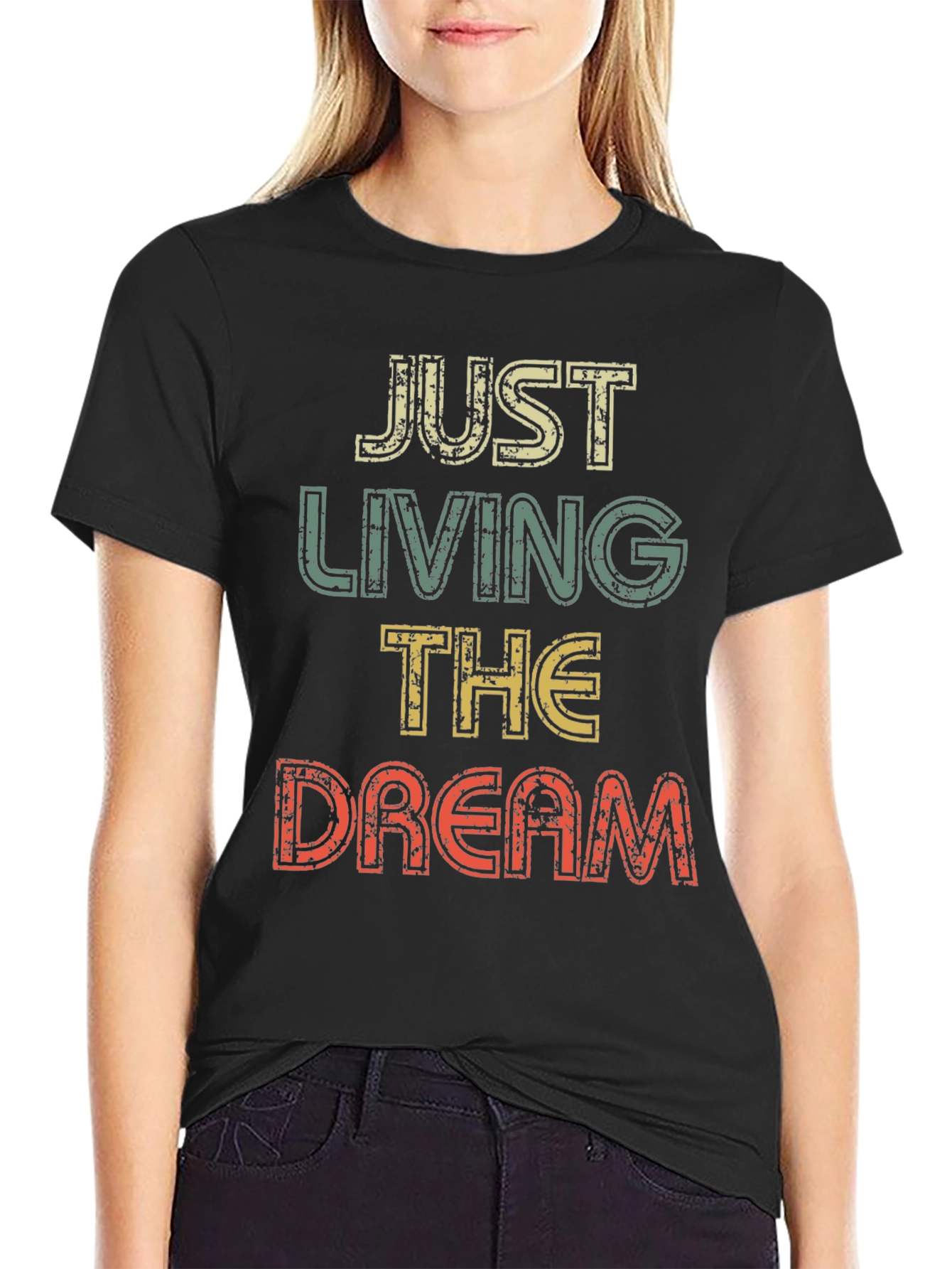 Just Living The Dream Retro Graphic T-Shirt