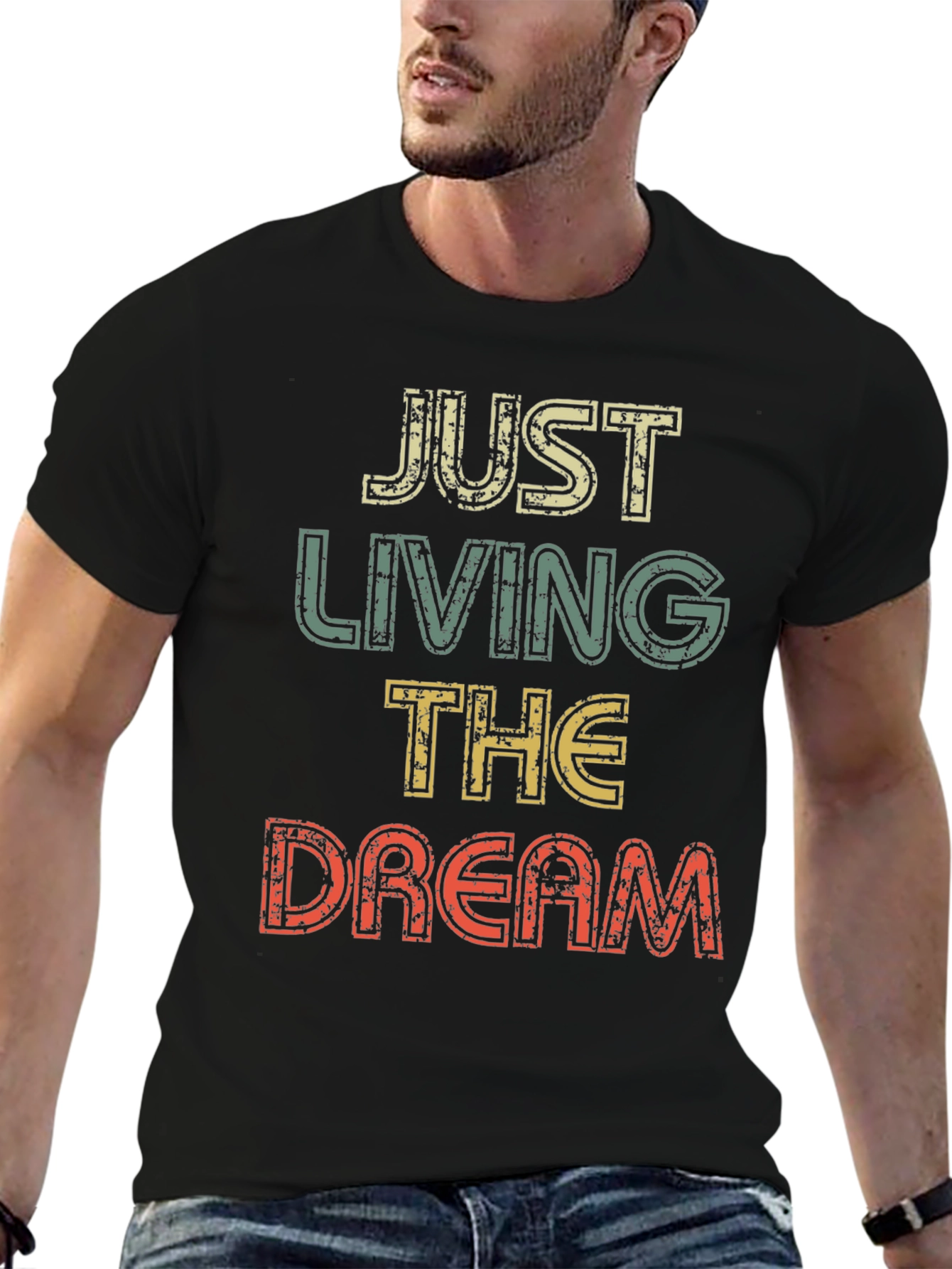 Just Living The Dream Retro Graphic T-Shirt