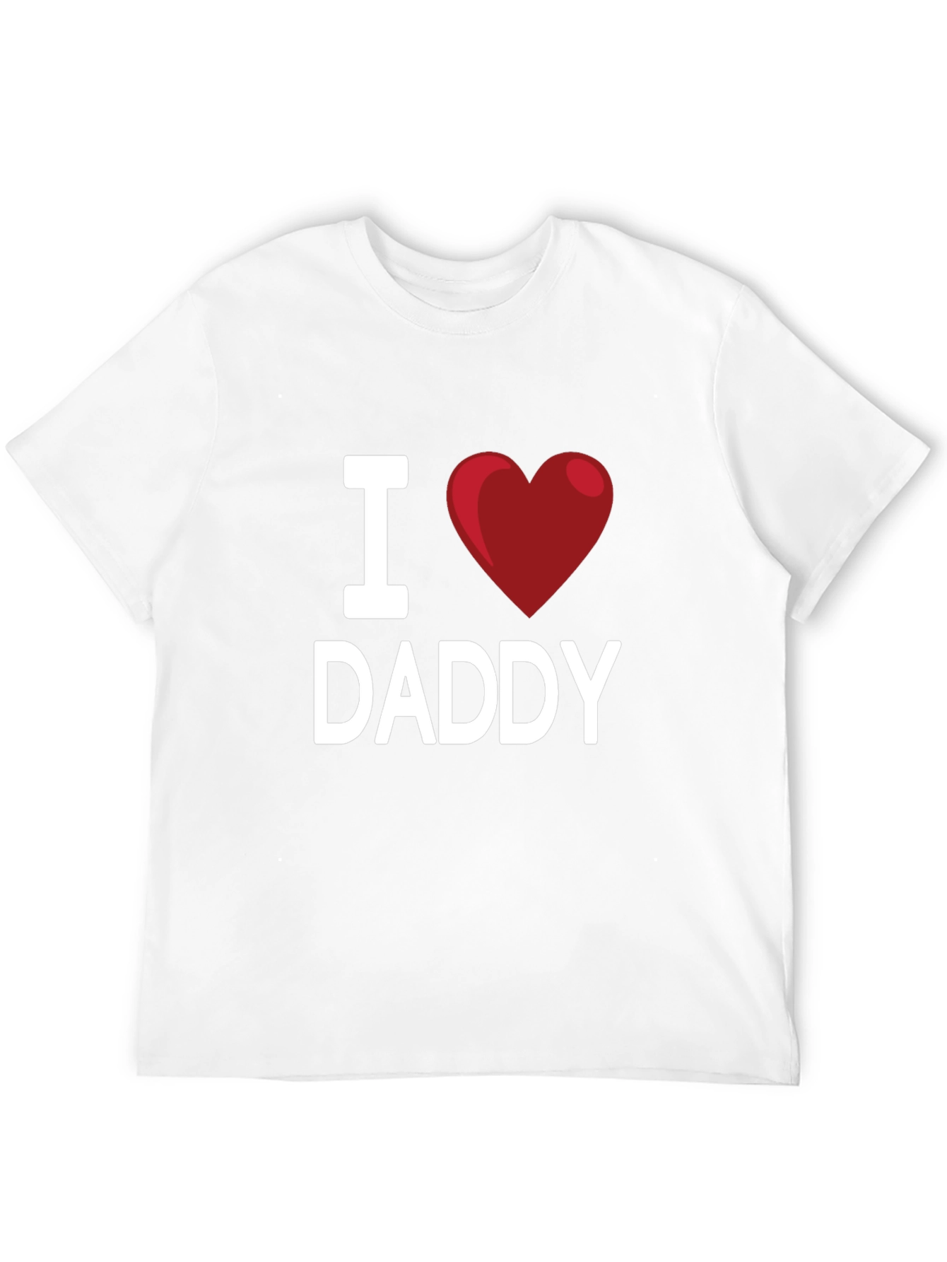 I Heart Daddy Black T-Shirt