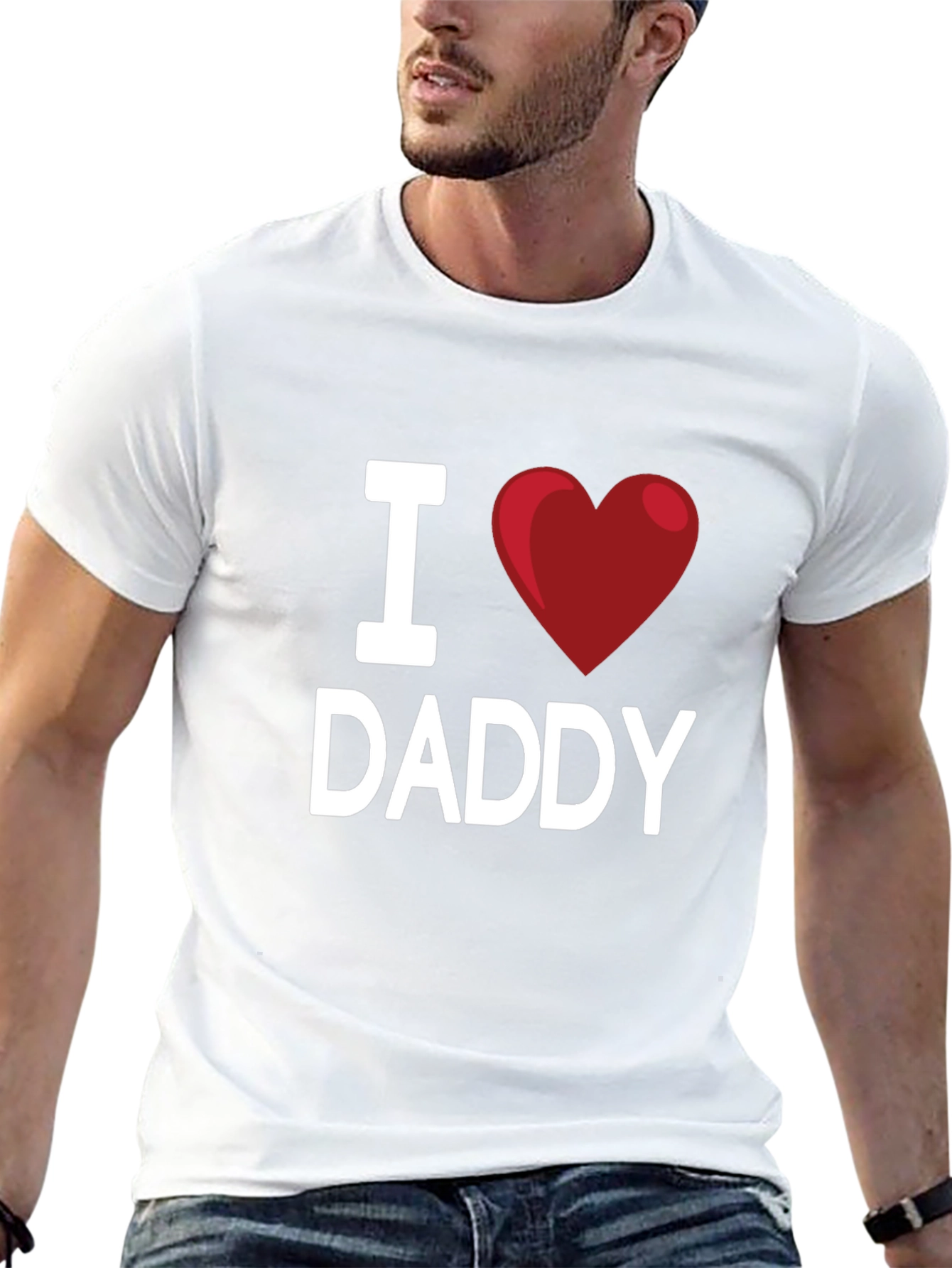 I Heart Daddy Black T-Shirt