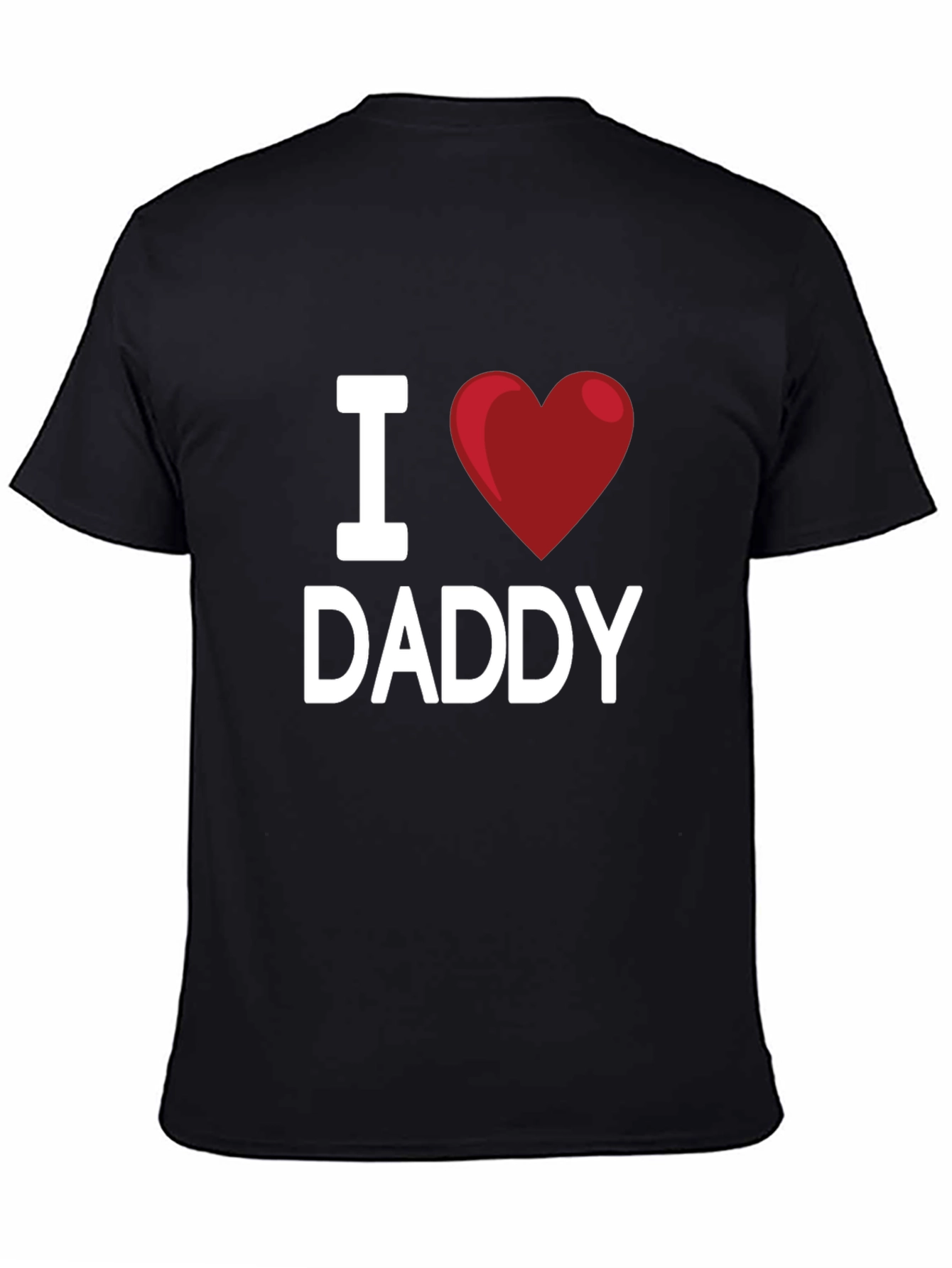 I Heart Daddy Black T-Shirt