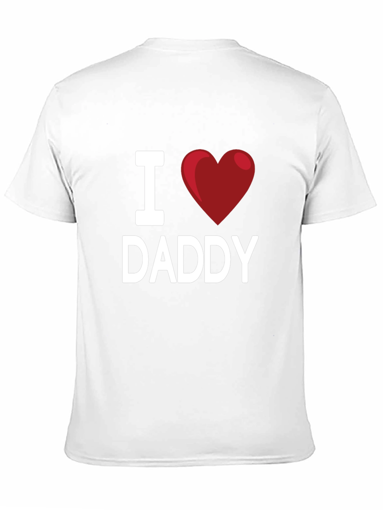 I Heart Daddy Black T-Shirt