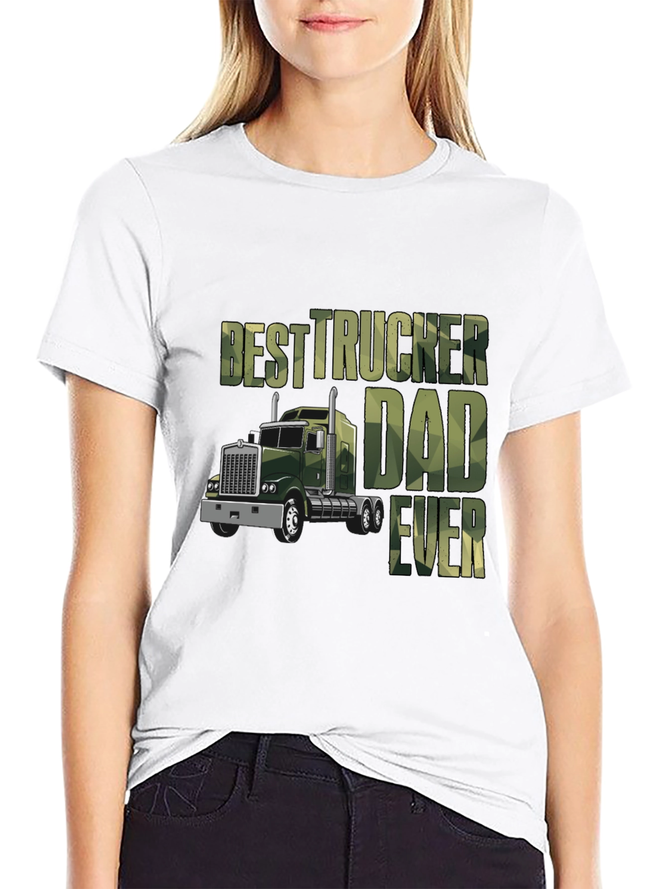 Best Trucker Dad Ever Graphic T-Shirt