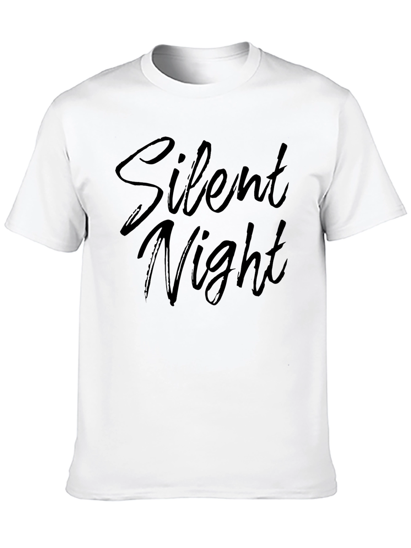 Silent Night Graphic T-Shirt - Black
