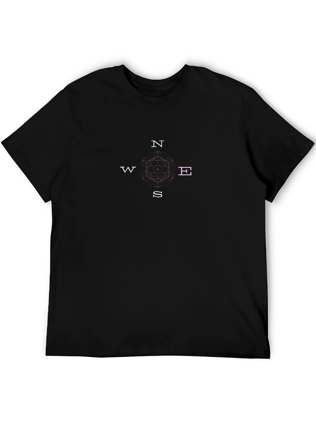 Compass Rose Black T-Shirt
